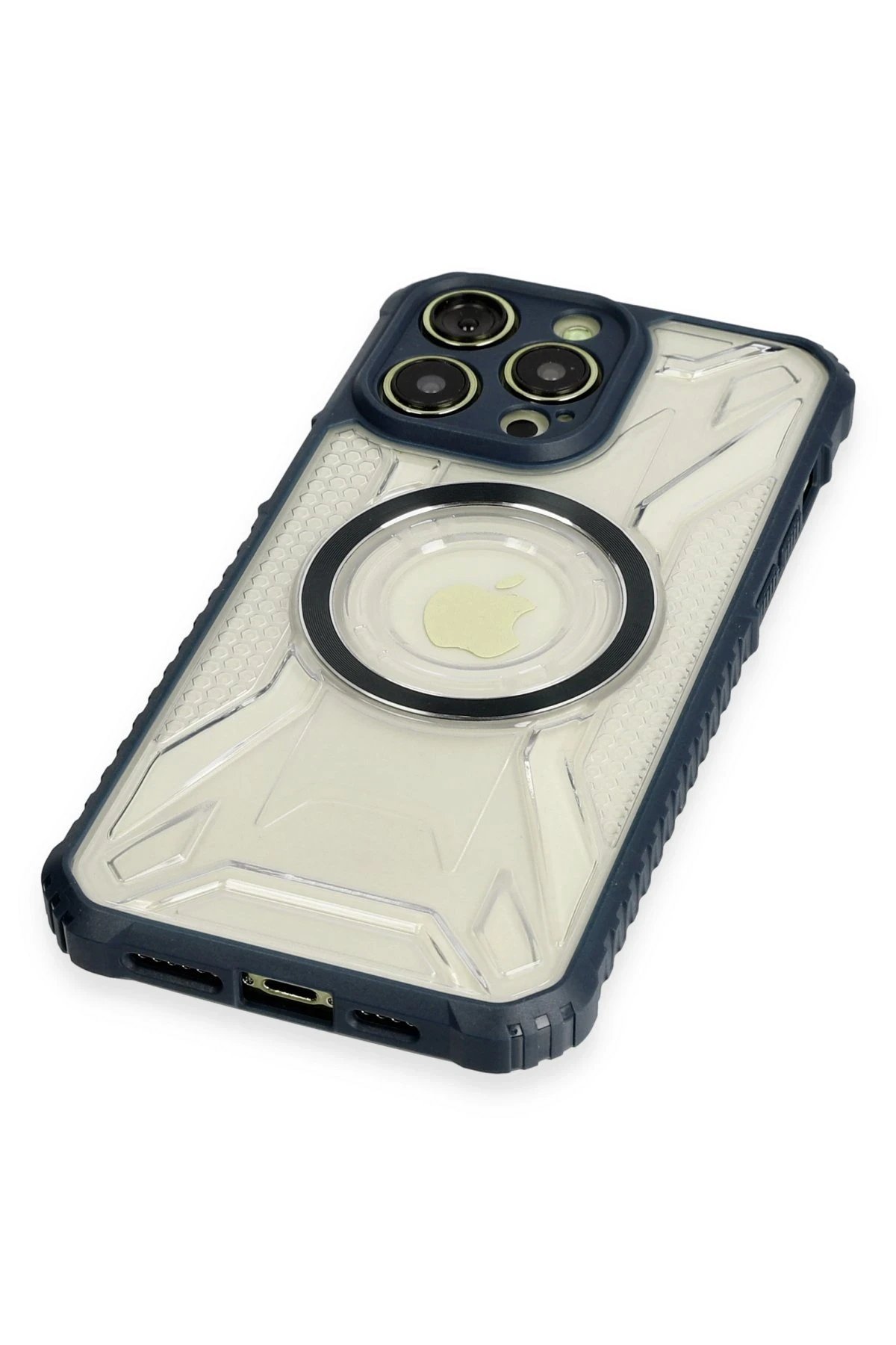 Newface iPhone 13 Pro Kılıf Prag Magneticsafe Kapak - Lacivert