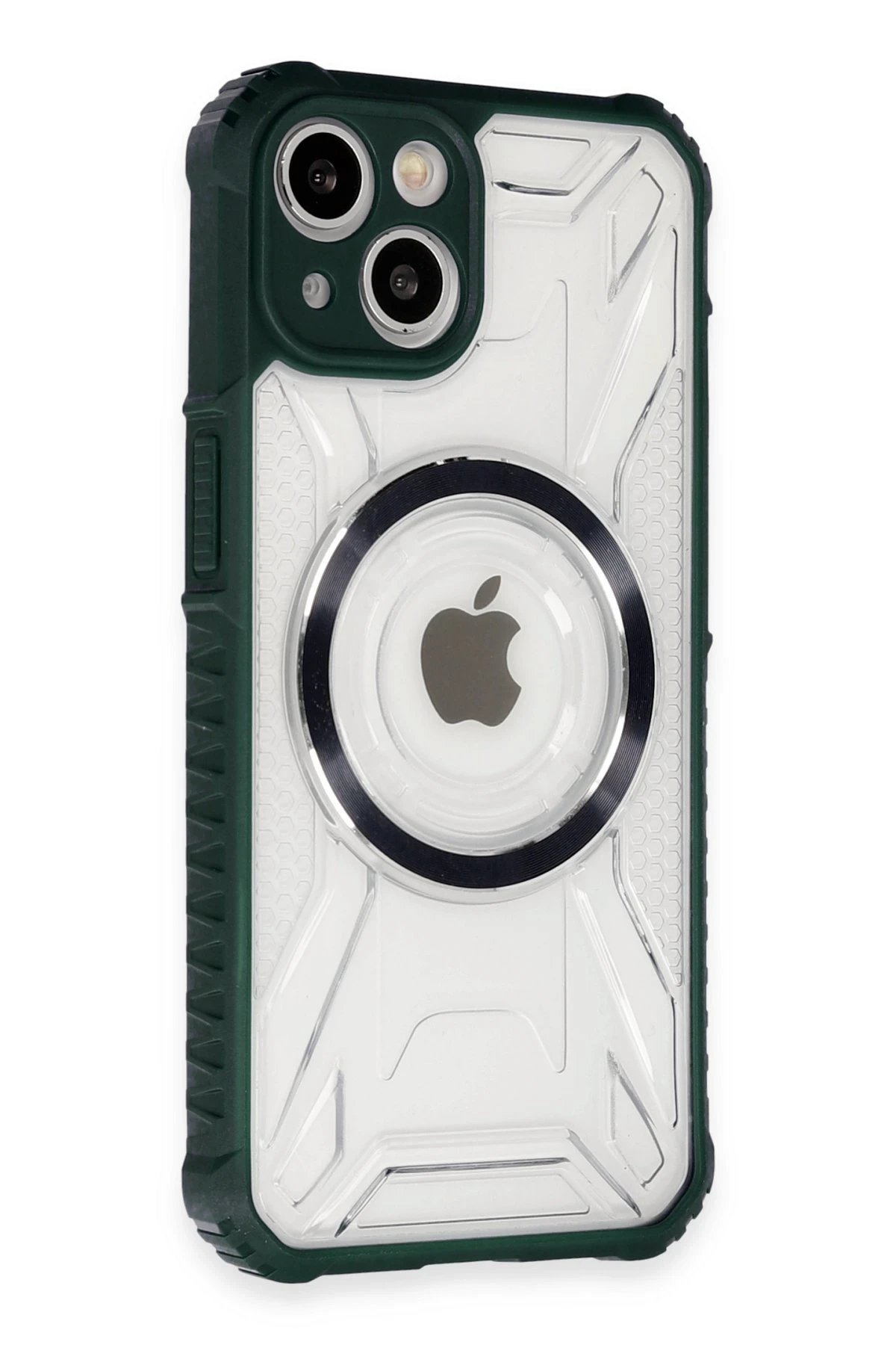 Newface iPhone 14 Kılıf Prag Magneticsafe Kapak - Koyu Yeşil