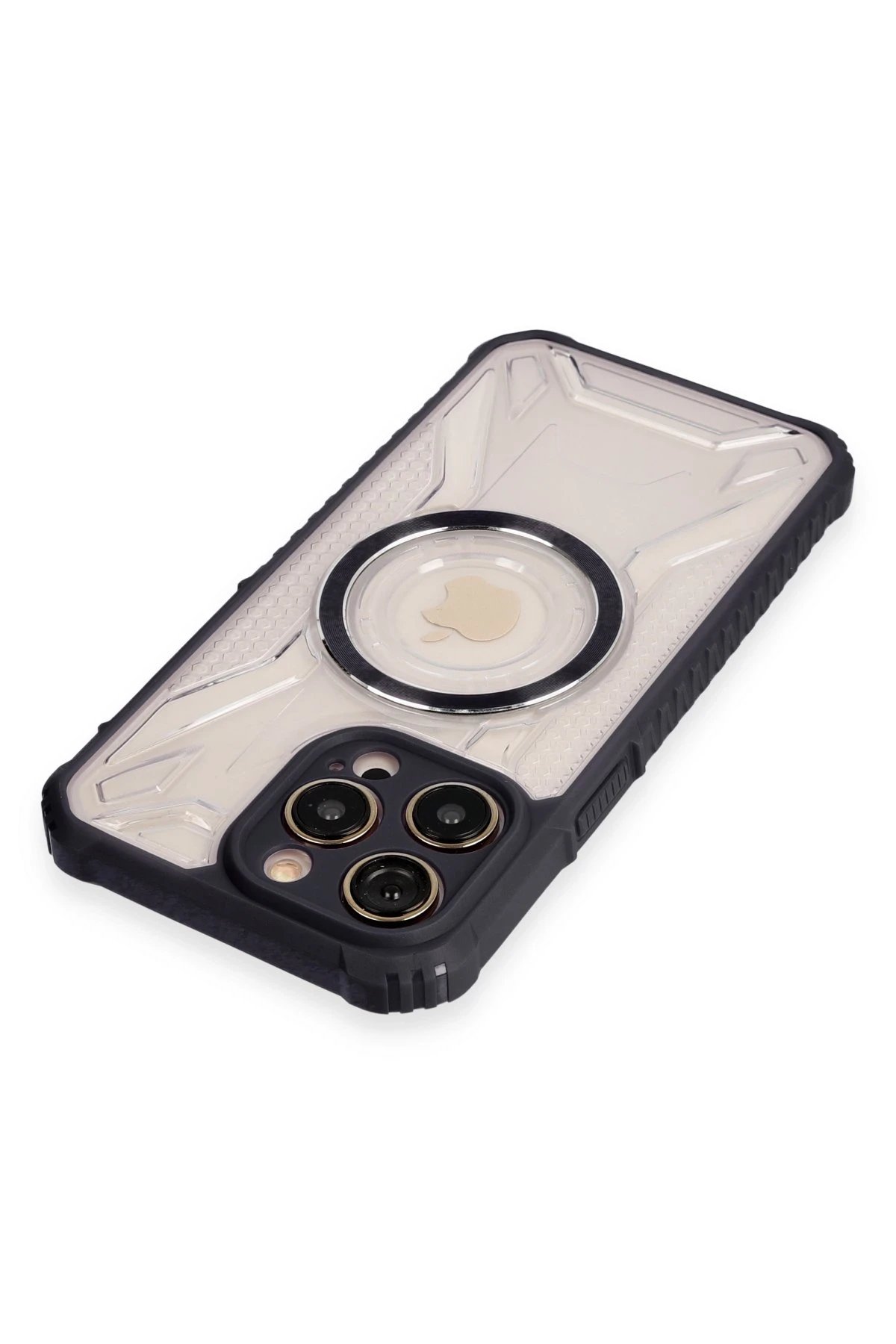 Newface iPhone 14 Pro Kılıf Prag Magneticsafe Kapak - Siyah