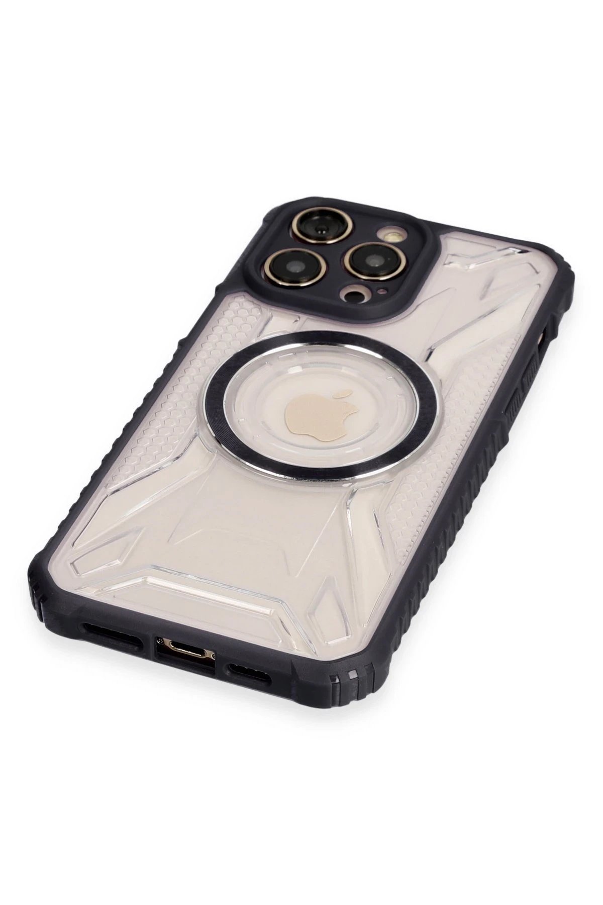 Newface iPhone 14 Pro Kılıf Prag Magneticsafe Kapak - Siyah