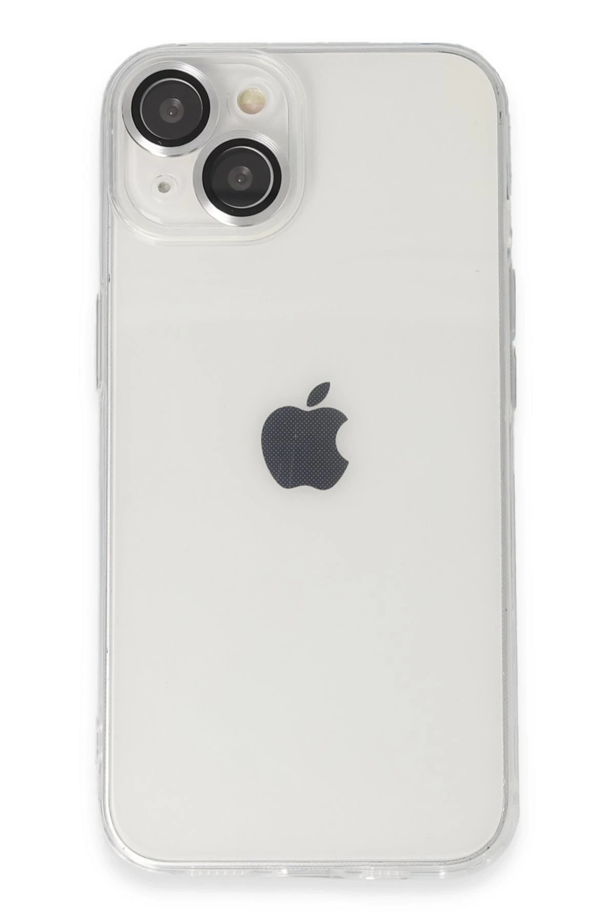 Newface iPhone 14 Kılıf Luko Lens Silikon - Gümüş