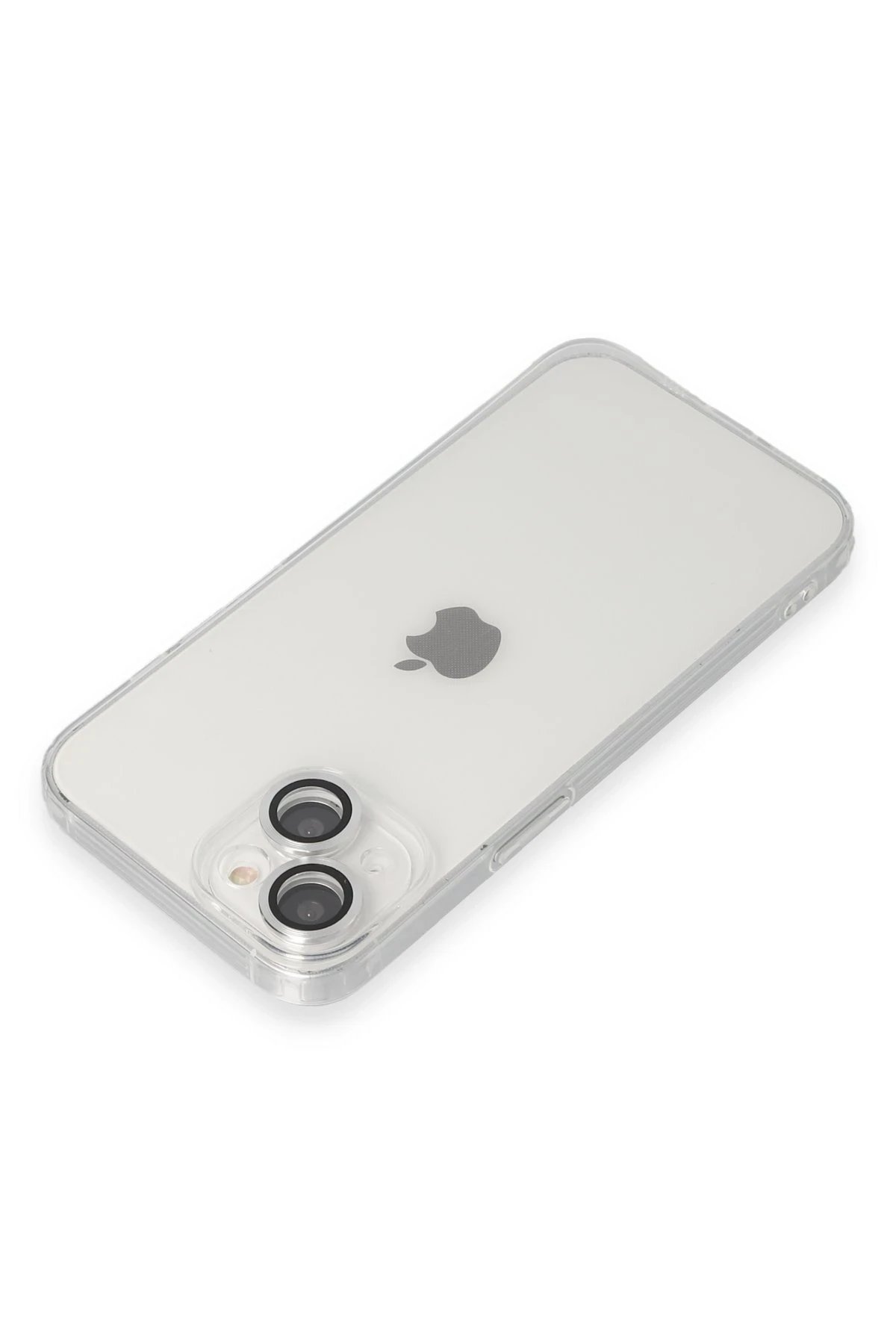 Newface iPhone 14 Kılıf Luko Lens Silikon - Gümüş