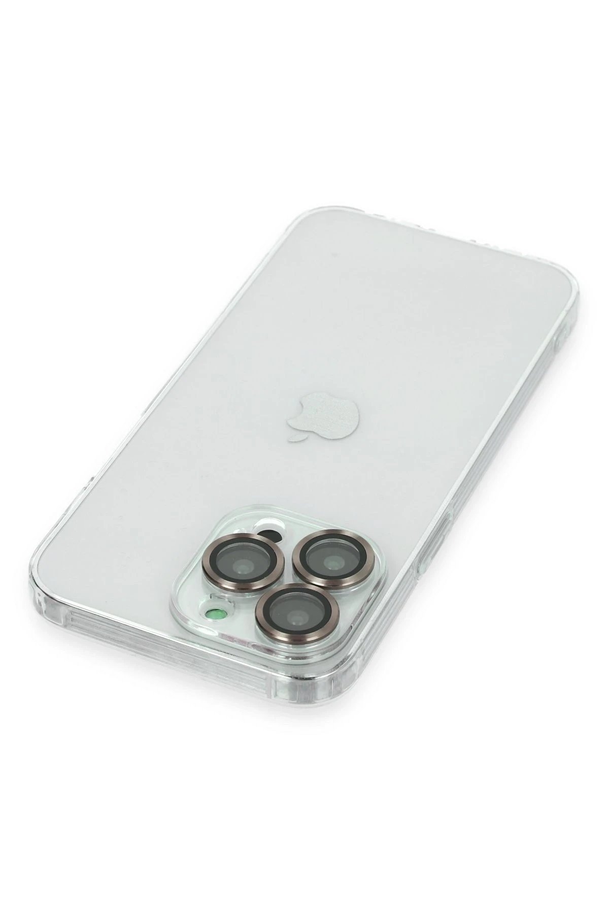 Newface iPhone 14 Pro Max Kılıf Luko Lens Silikon - Gold