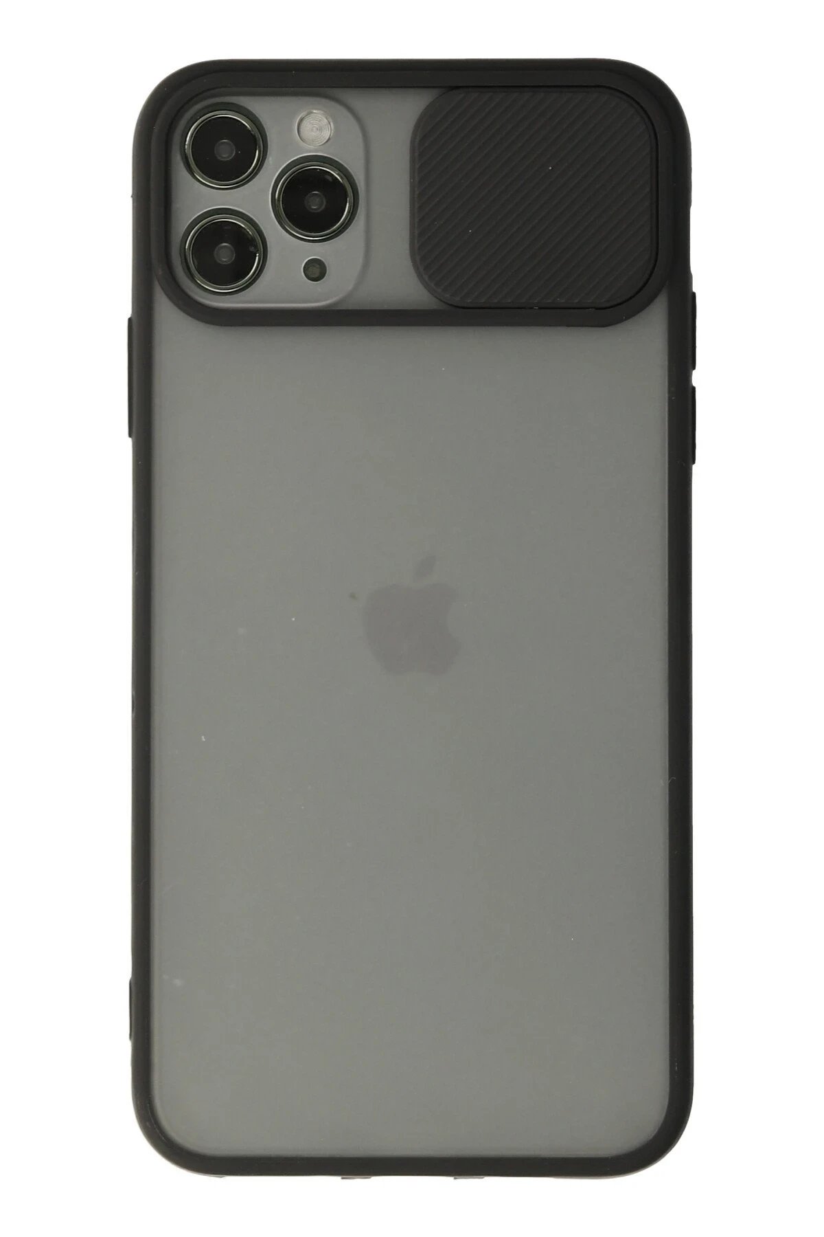 Newface iPhone 11 Pro Kılıf Palm Buzlu Kamera Sürgülü Silikon - Siyah