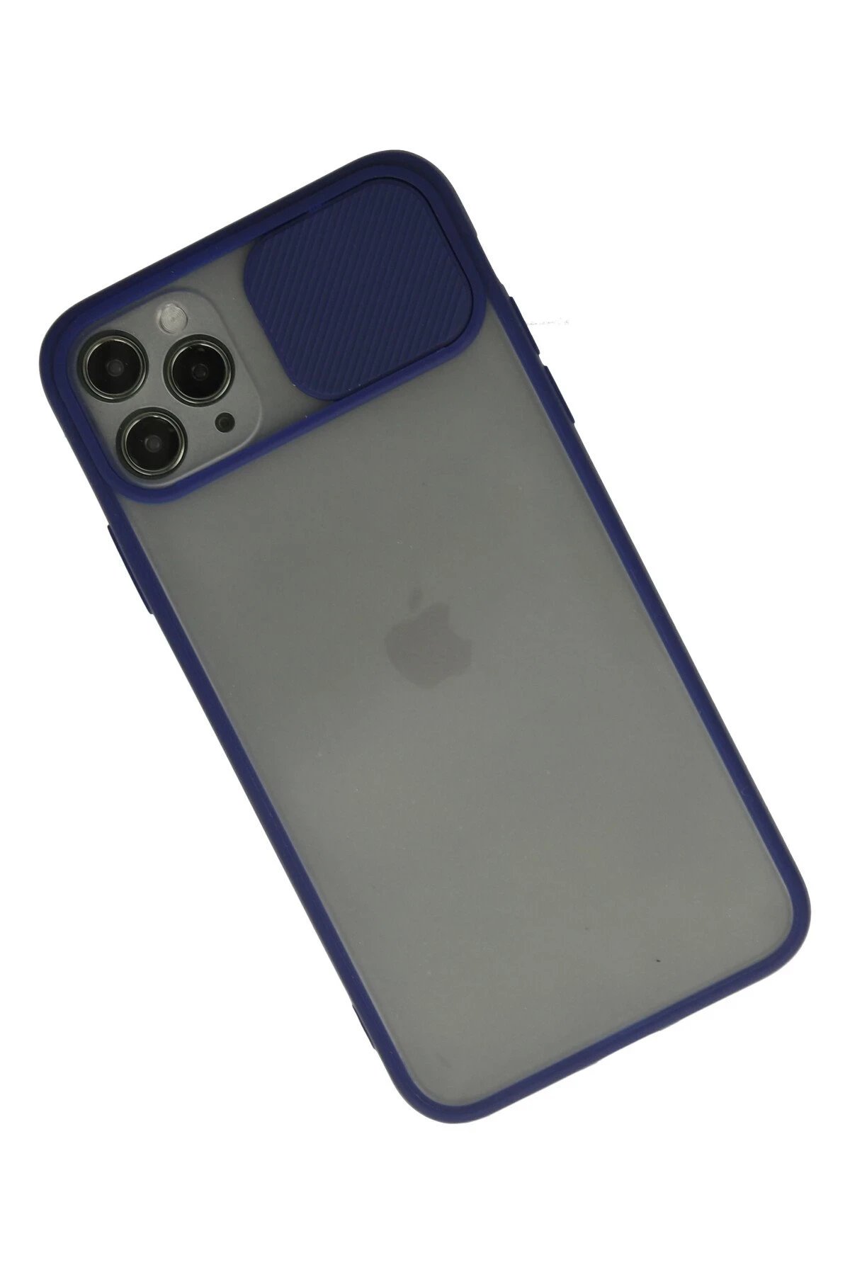 Newface iPhone 11 Pro Kılıf Palm Buzlu Kamera Sürgülü Silikon - Lacivert