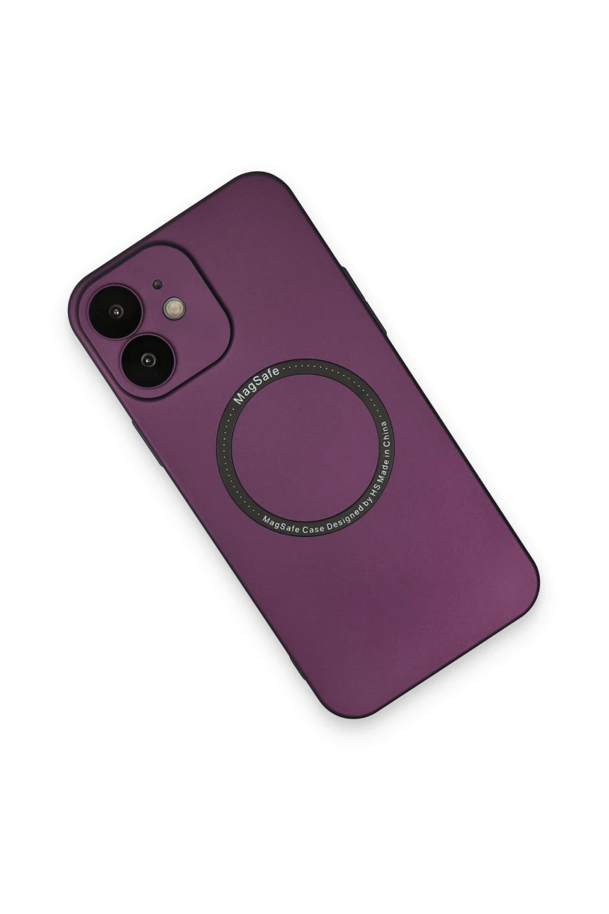 Newface iPhone 12 Kılıf Jack Magneticsafe Lens Silikon - Mürdüm