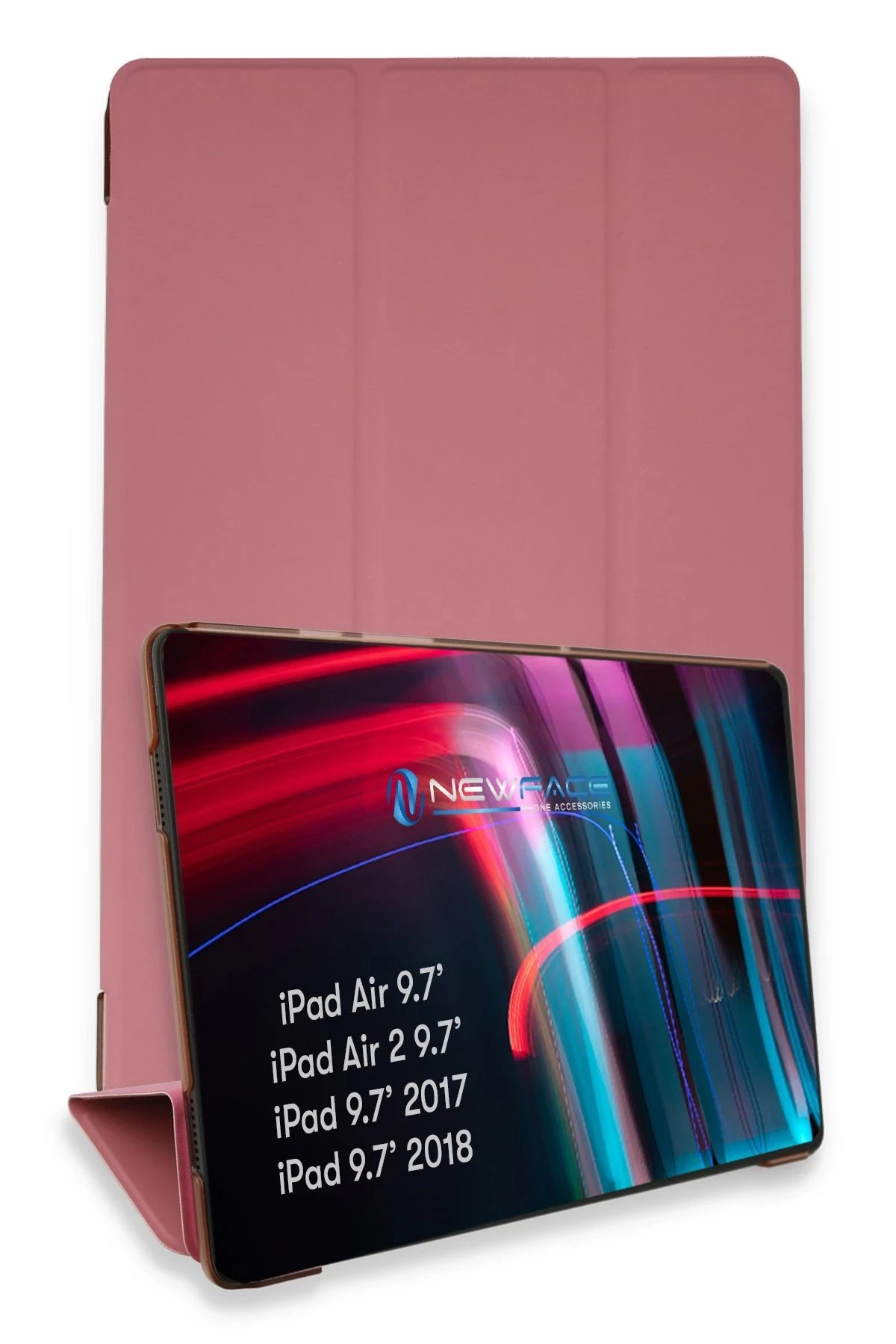 Newface iPad 5 Air 9.7 Kılıf Tablet Smart Kılıf - Pembe