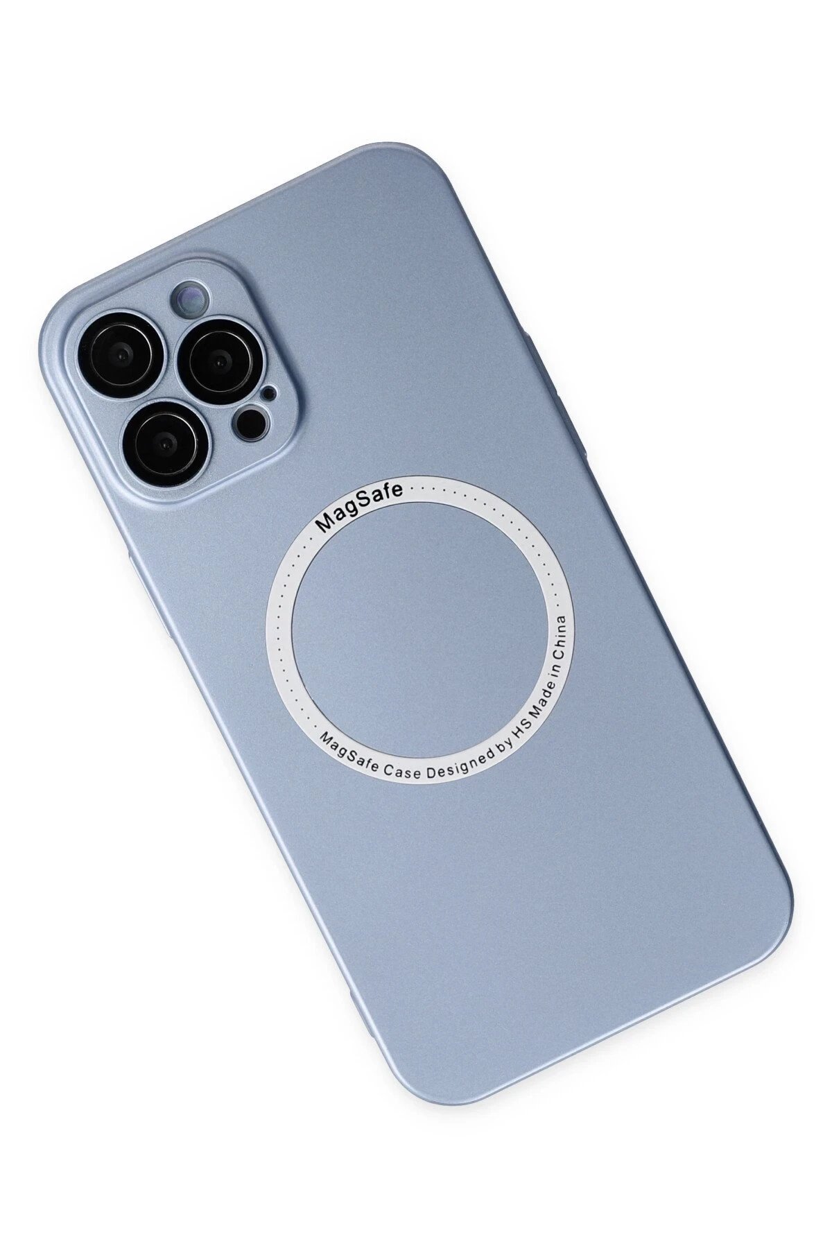 Newface iPhone 12 Pro Kılıf Jack Magneticsafe Lens Silikon - Sierra Blue