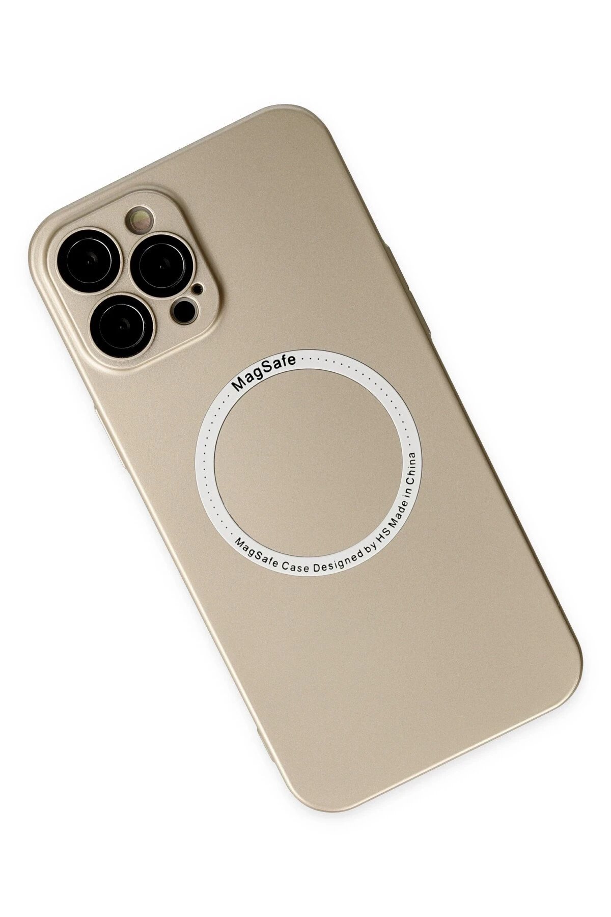 Newface iPhone 12 Pro Kılıf Jack Magneticsafe Lens Silikon - Gold