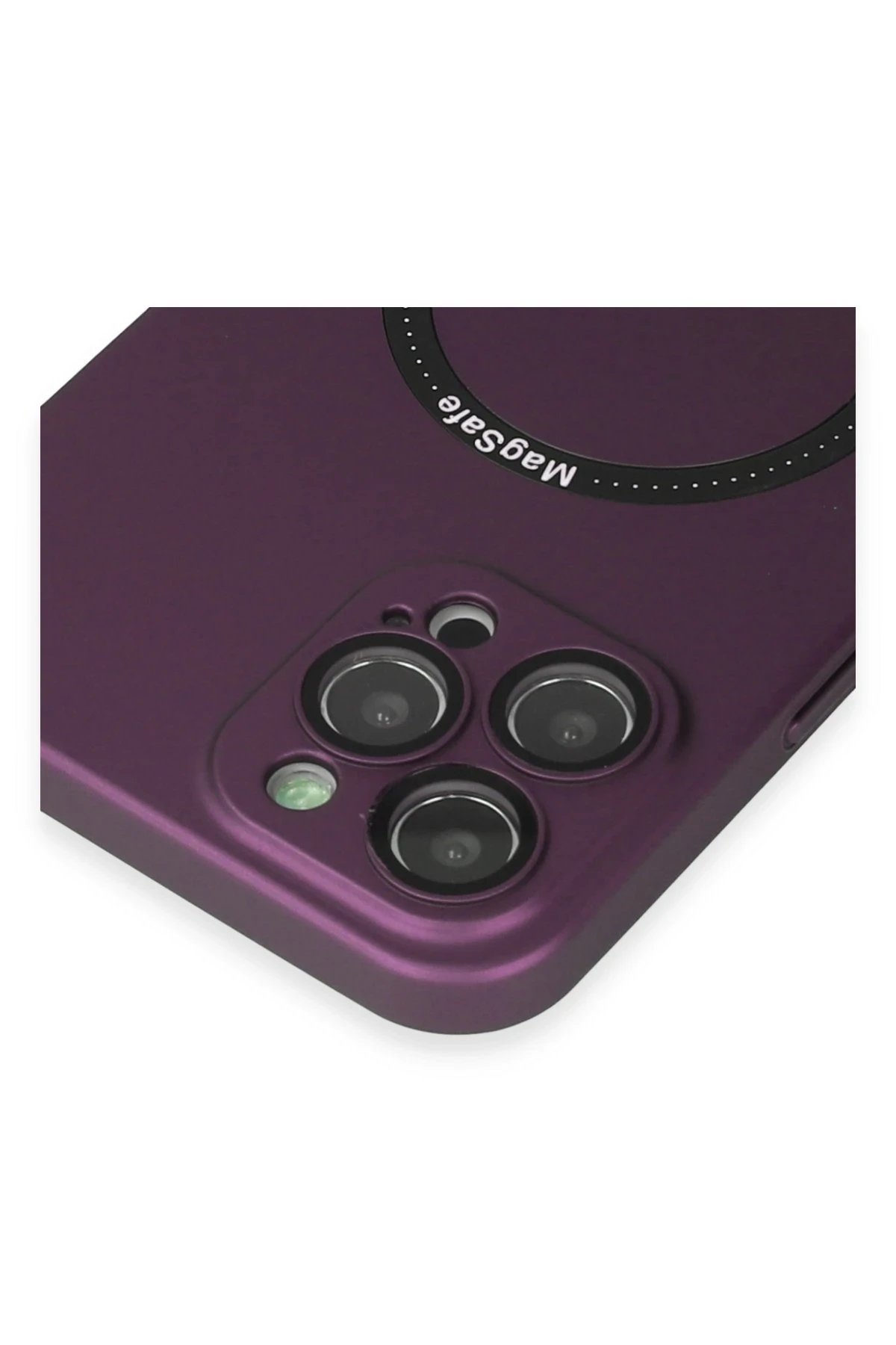 Newface iPhone 12 Pro Kılıf Jack Magneticsafe Lens Silikon - Mürdüm