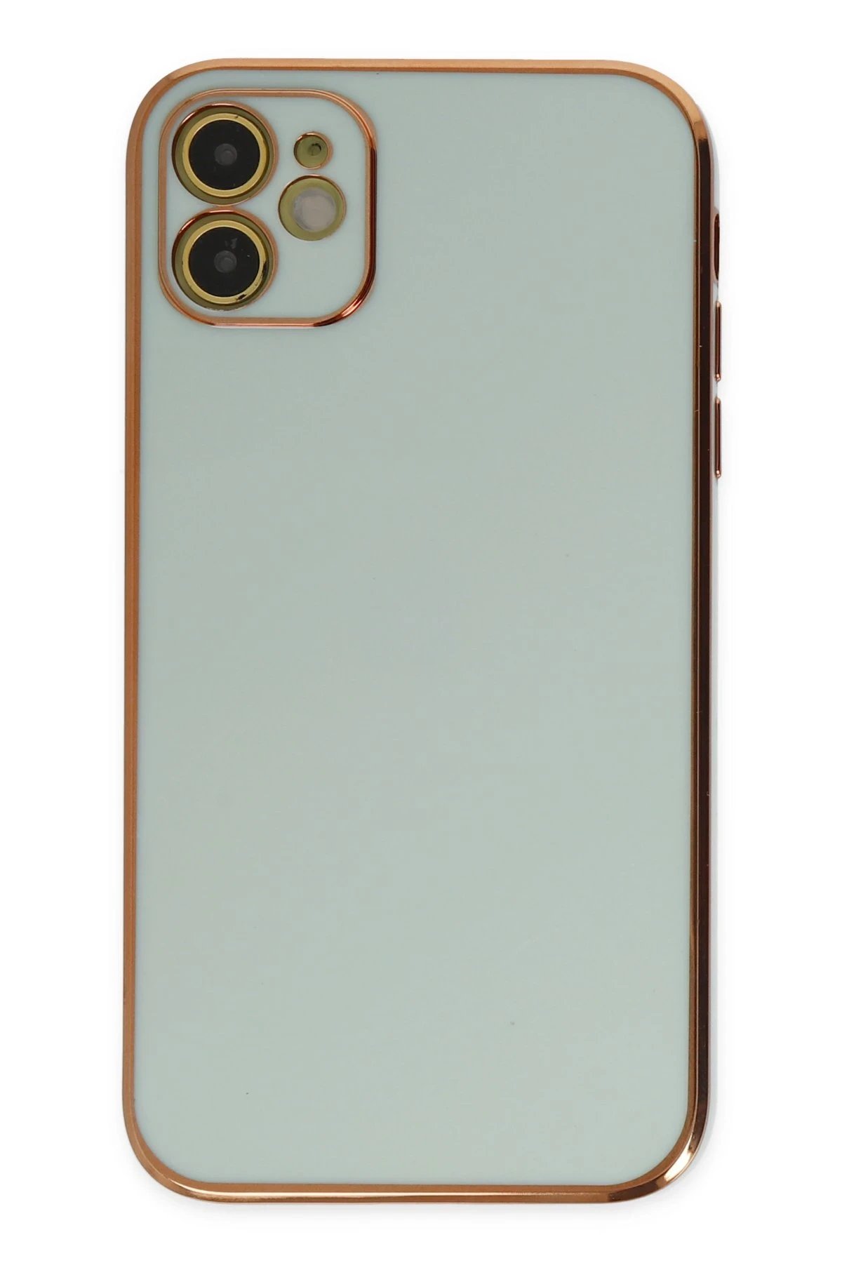 Newface iPhone 12 Kılıf Volet Silikon - Açık Yeşil