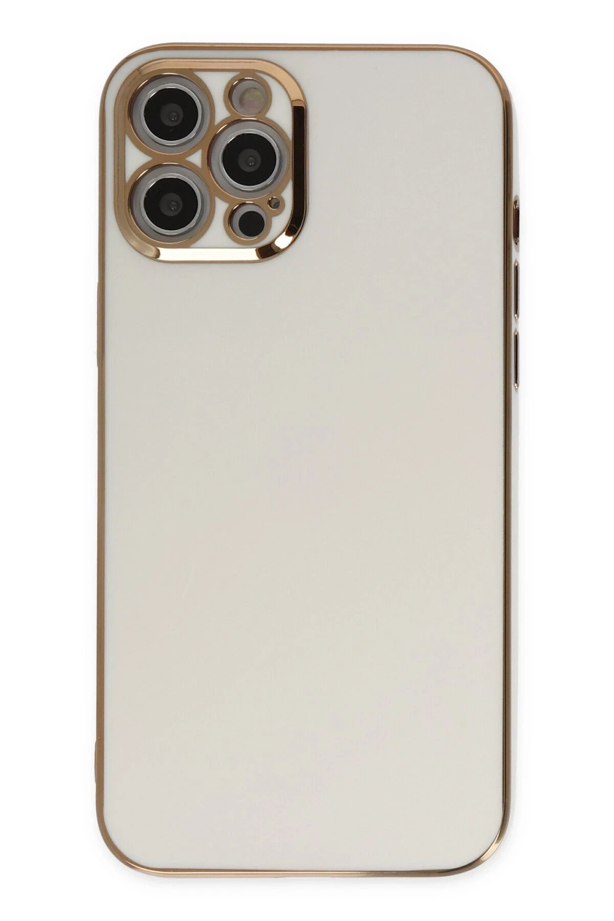 Newface iPhone 12 Pro Kılıf Volet Silikon - Beyaz