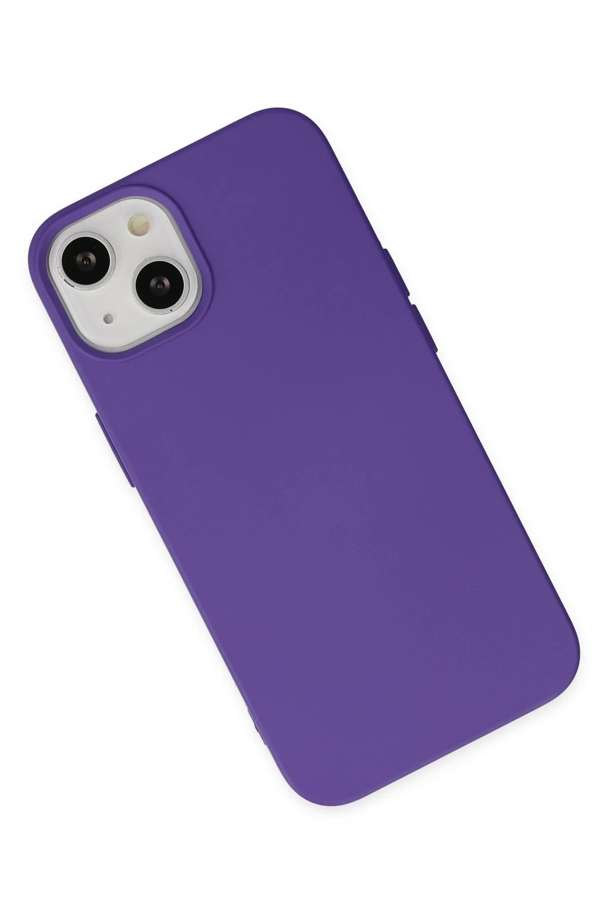 Newface iPhone 14 Plus Kılıf Nano içi Kadife Silikon - Mor