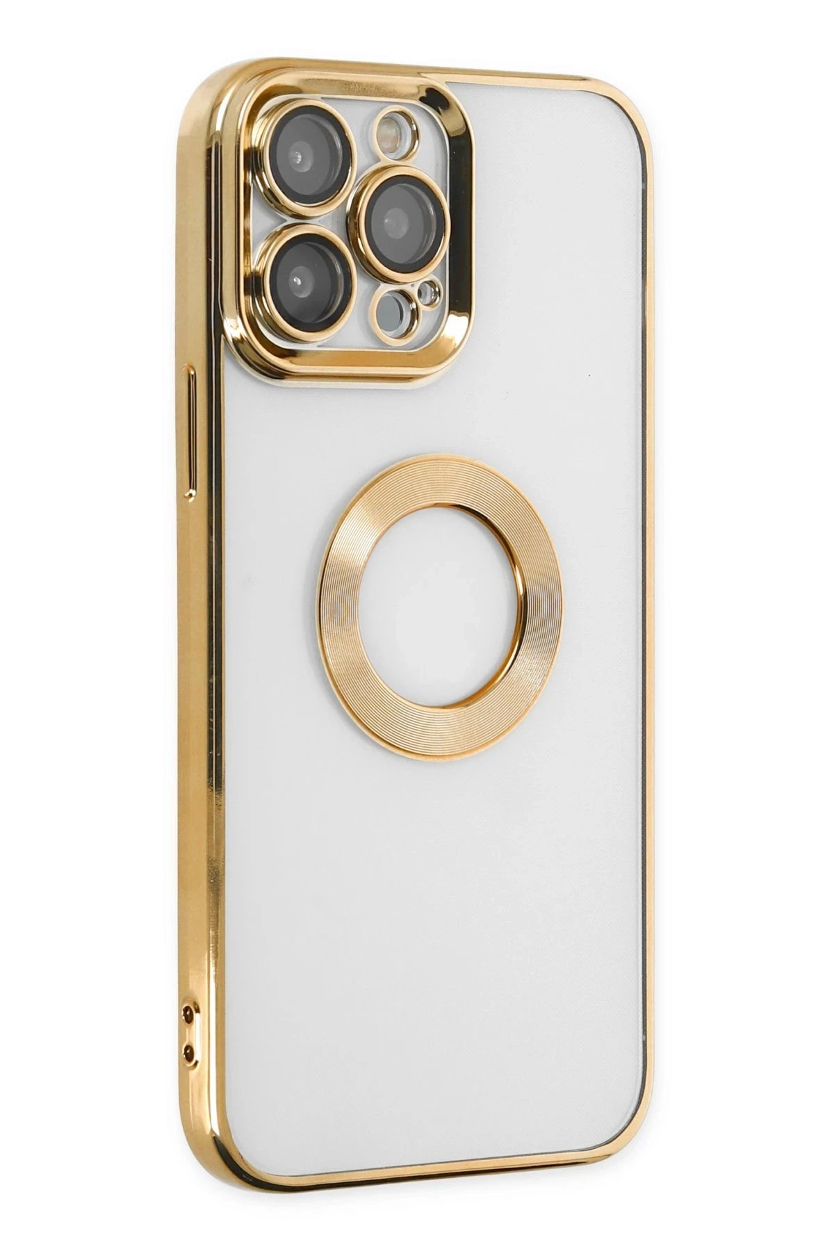 Newface iPhone 14 Pro Kılıf Slot Silikon - Gold