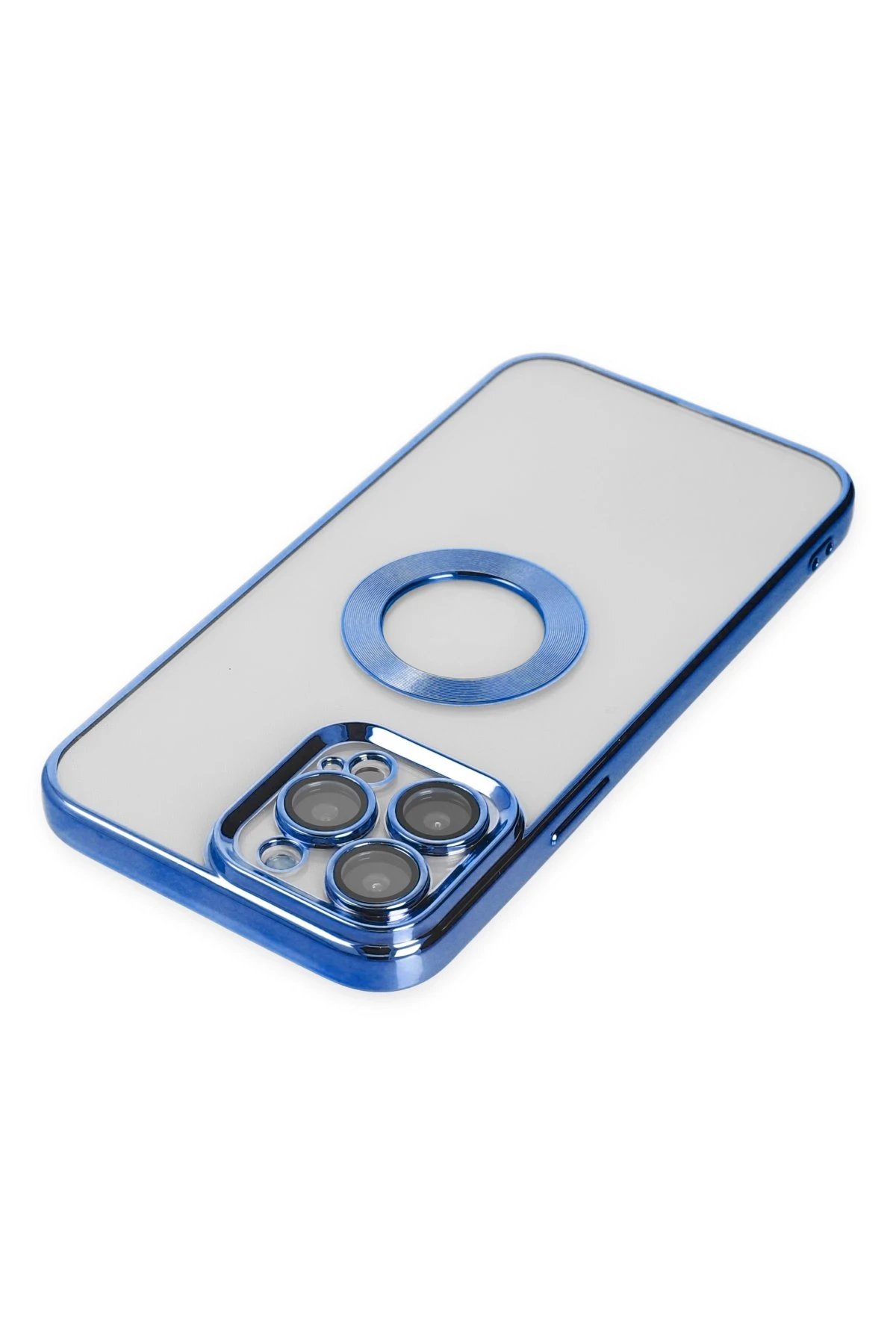 Newface iPhone 14 Pro Max Kılıf Slot Silikon - Mavi