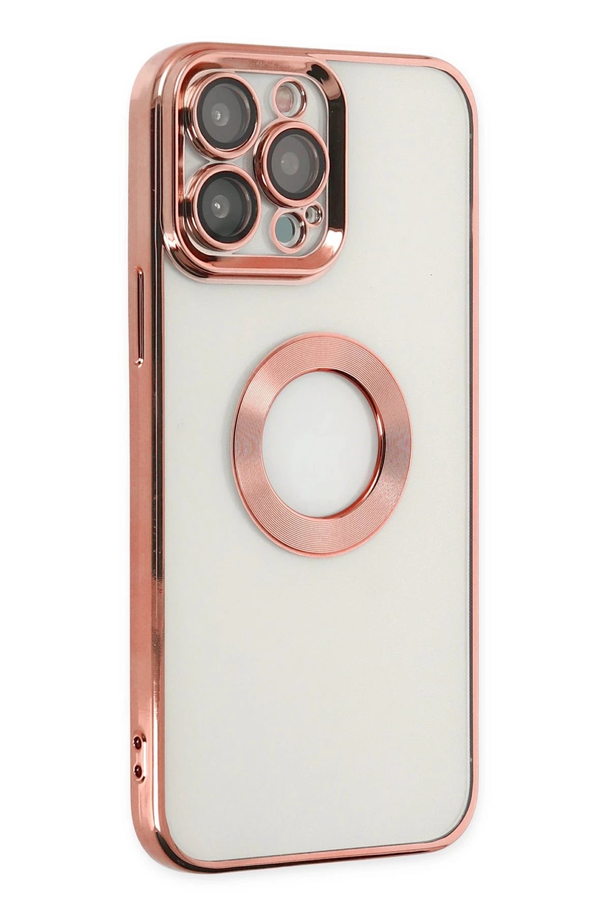 Newface iPhone 14 Pro Max Kılıf Slot Silikon - Rose Gold