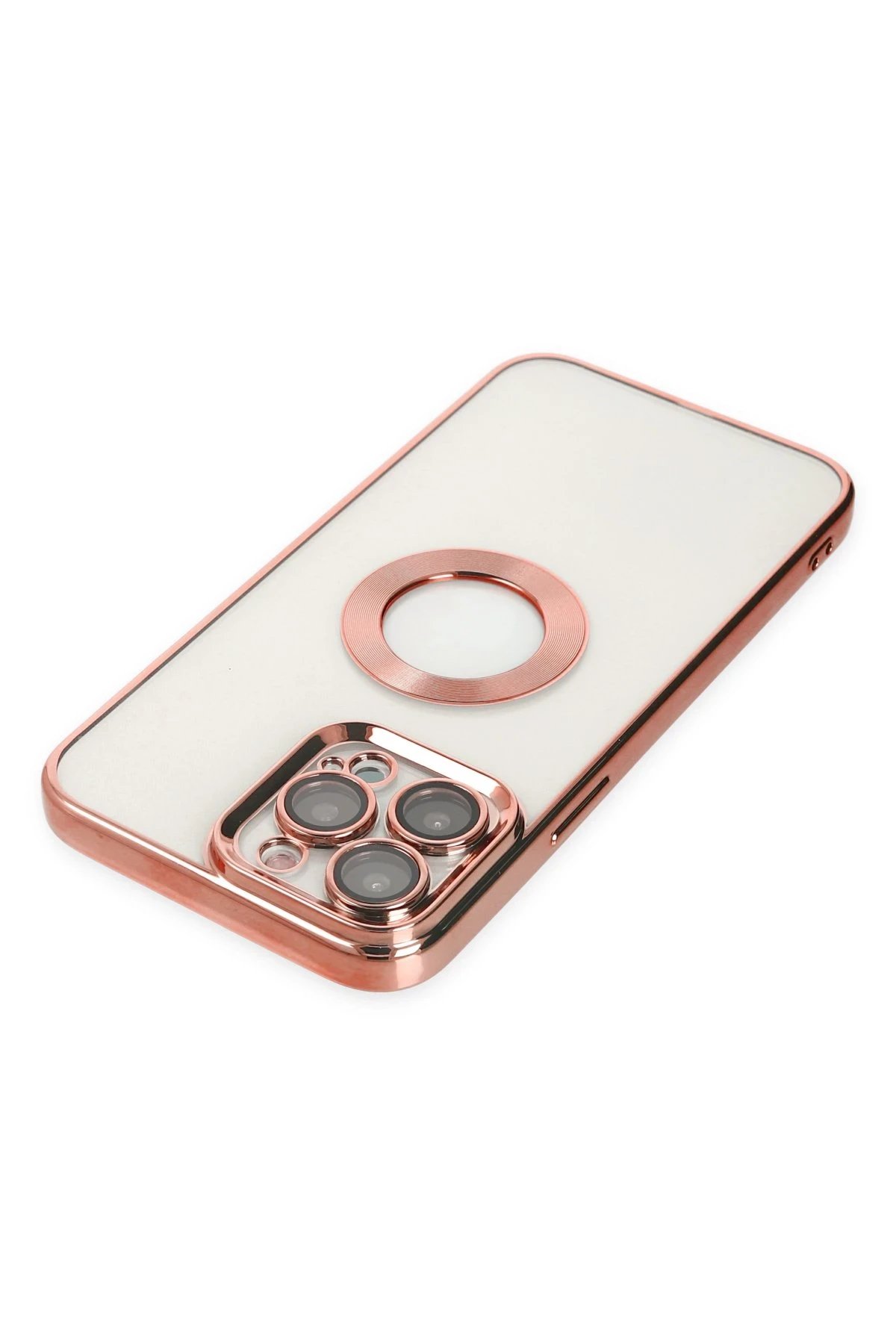 Newface iPhone 14 Pro Max Kılıf Slot Silikon - Rose Gold