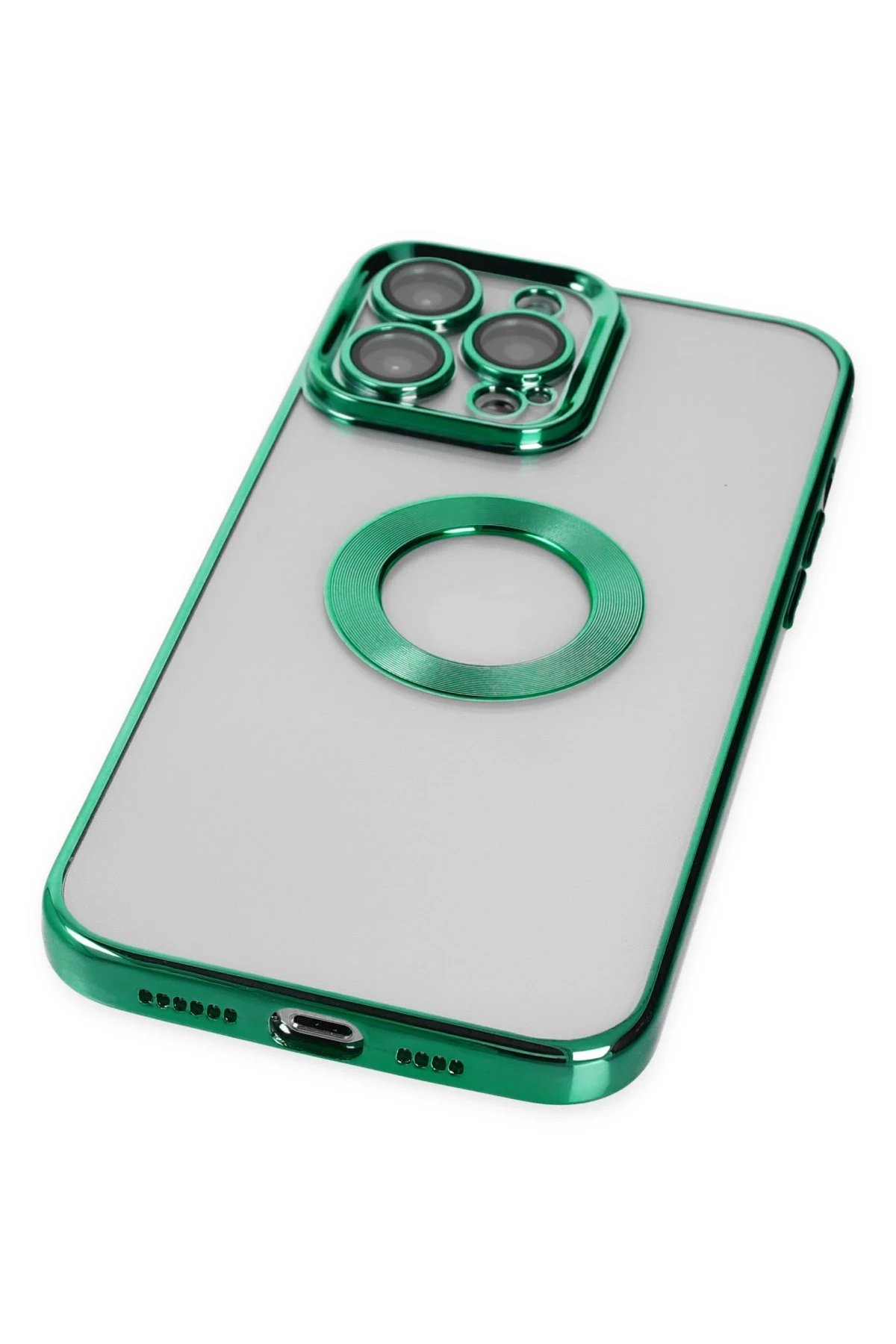 Newface iPhone 14 Pro Max Kılıf Slot Silikon - Köknar Yeşili