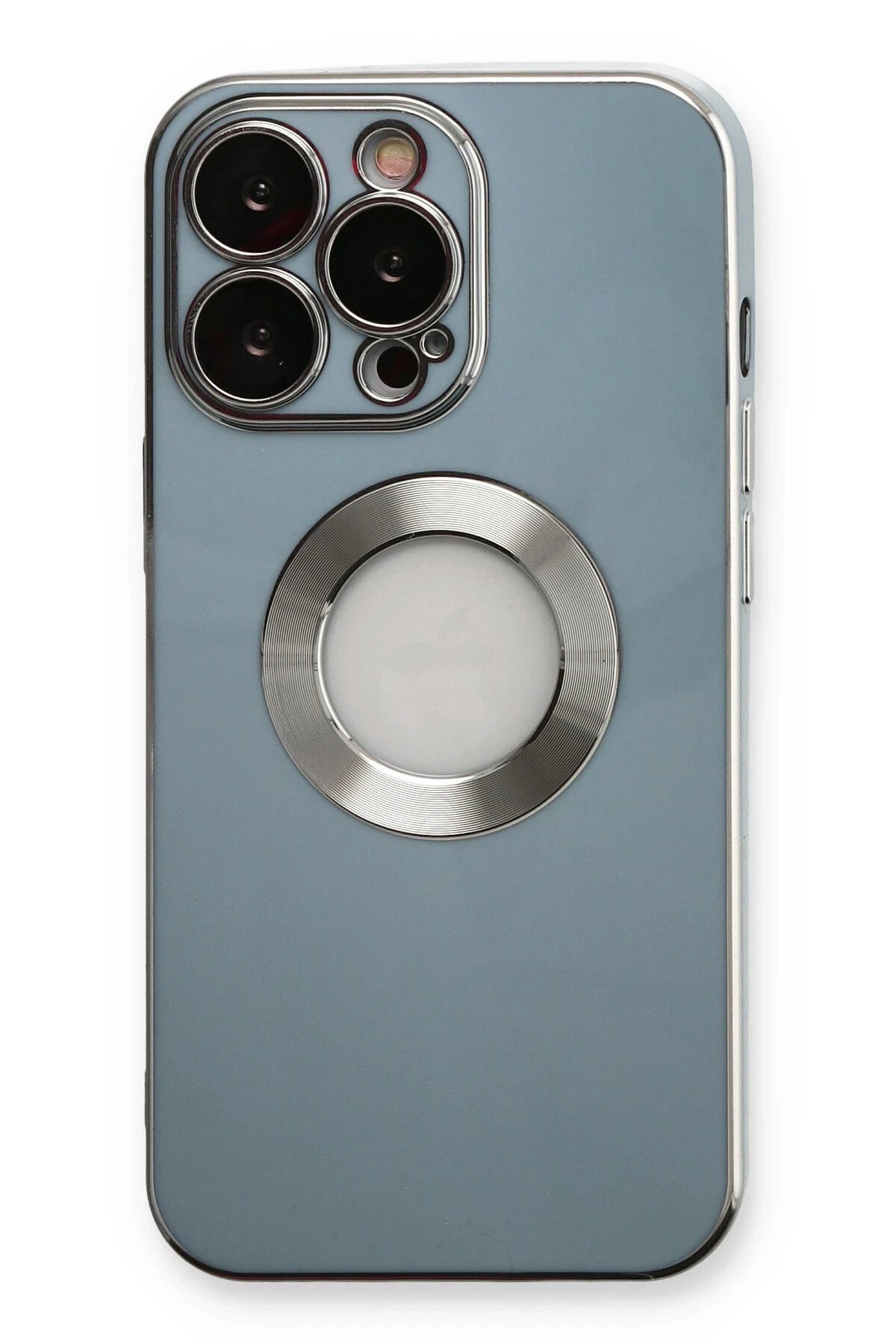 Newface iPhone 14 Pro Max Kılıf Store Silikon - Sierra Blue