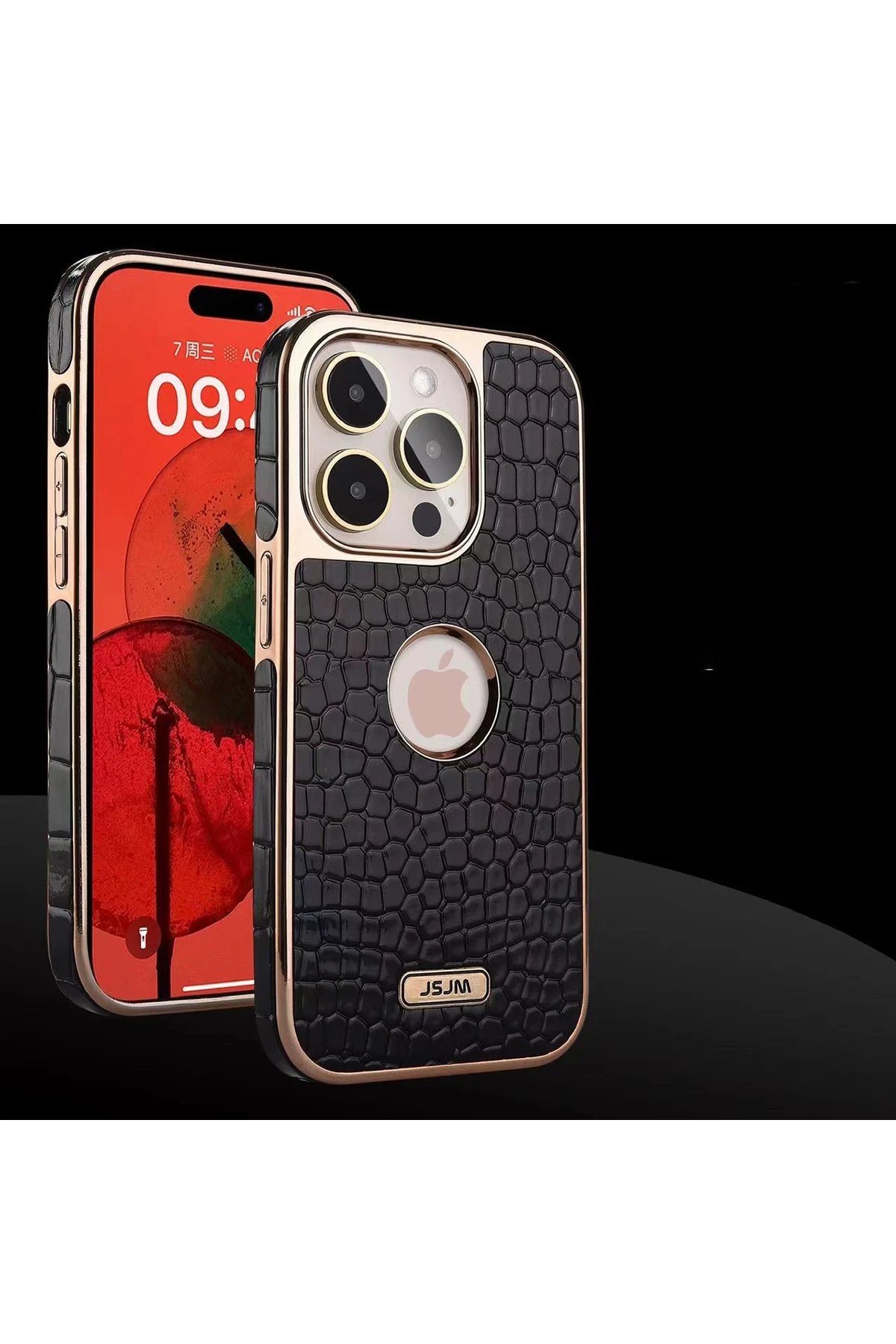 Newface iPhone 13 Pro Max Kılıf Snake Kapak - Bordo