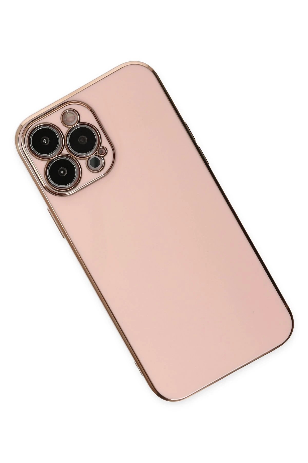 Newface iPhone 14 Pro Max Kılıf Volet Silikon - Pembe