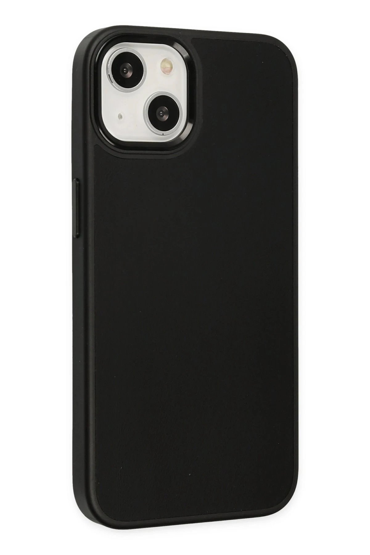 Newface iPhone 14 Plus Kılıf Asya Deri Silikon - Siyah