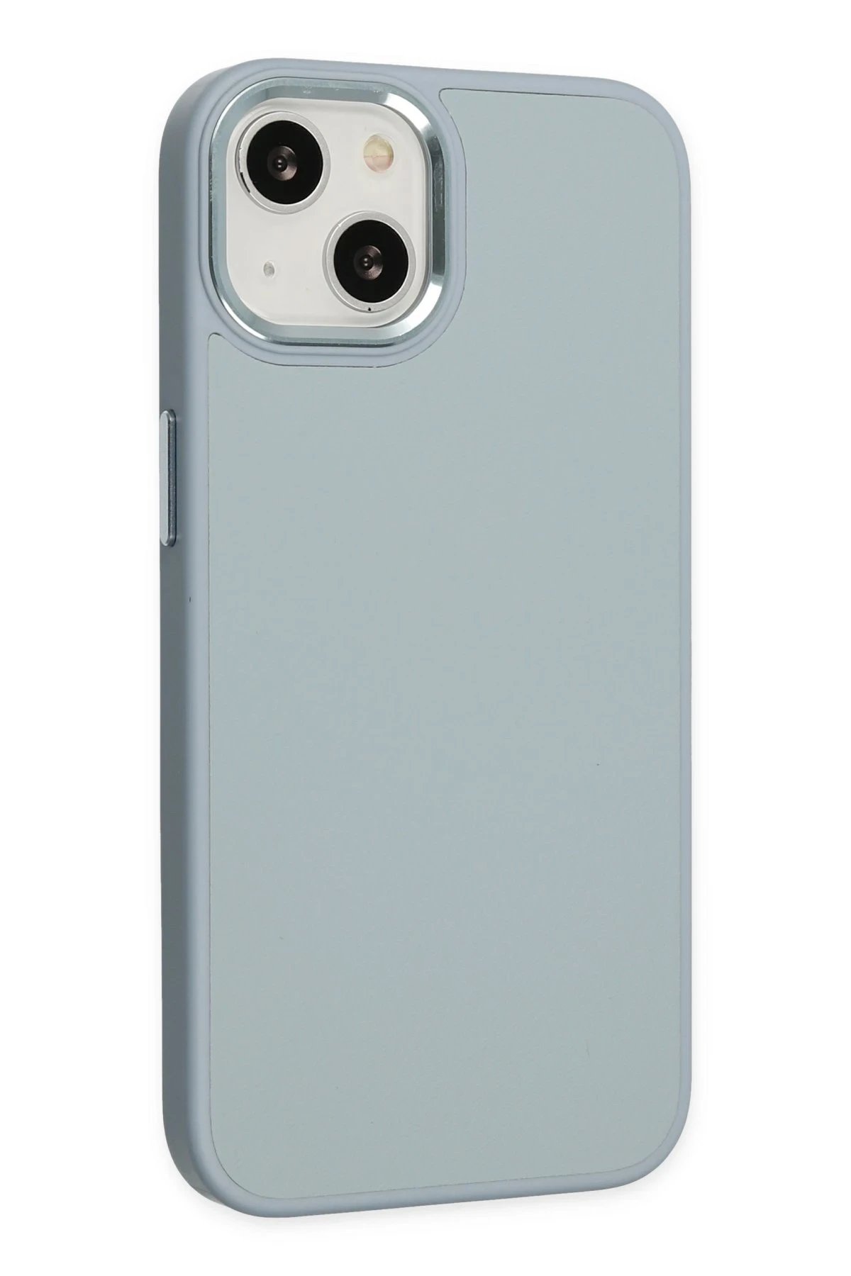 Newface iPhone 14 Plus Kılıf Asya Deri Silikon - Sierra Blue