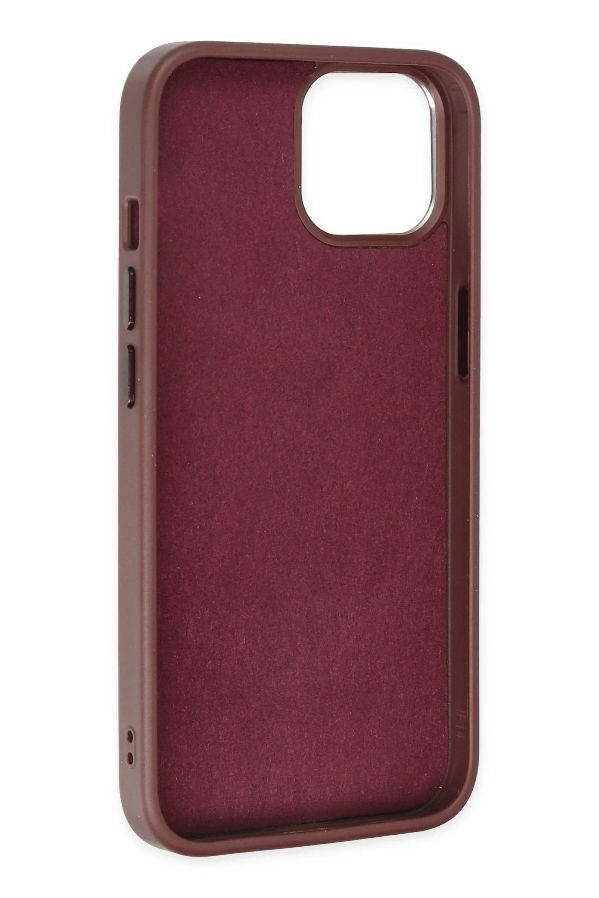 Newface iPhone 14 Plus Kılıf King Kapak - Bordo-Siyah