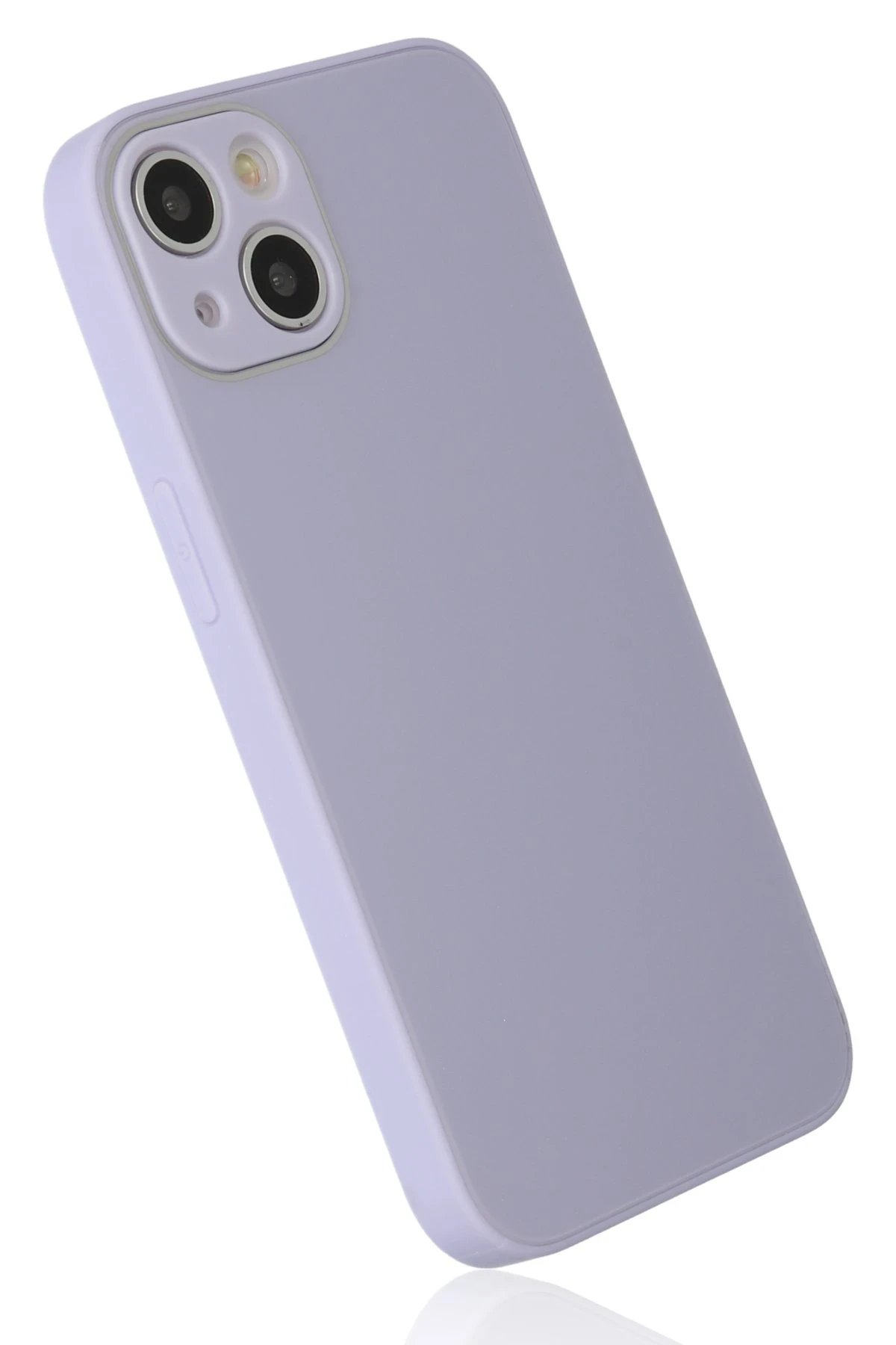 Newface iPhone 14 Plus Kılıf Glass Kapak - Lila