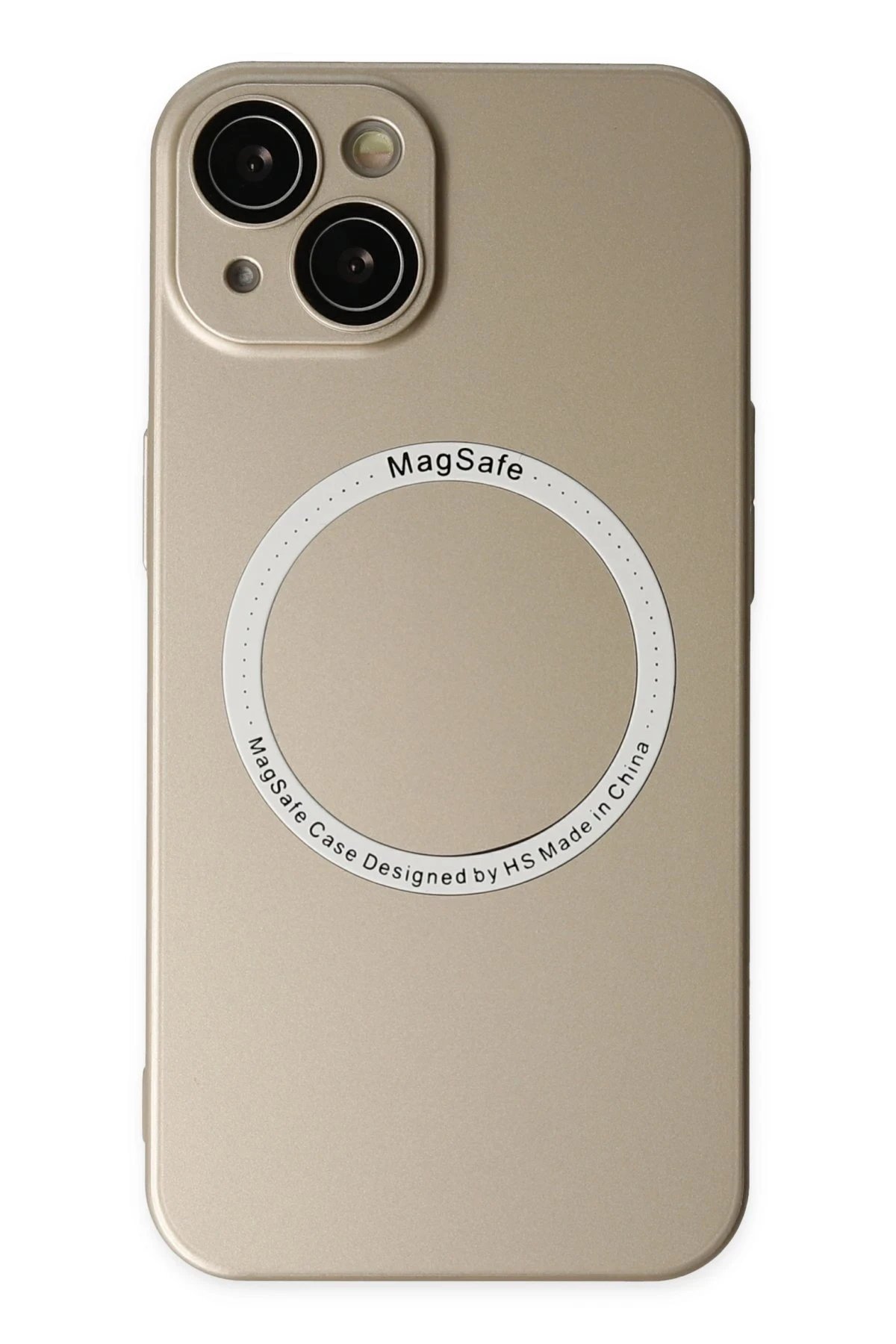 Newface iPhone 14 Kılıf Jack Magneticsafe Lens Silikon - Gold