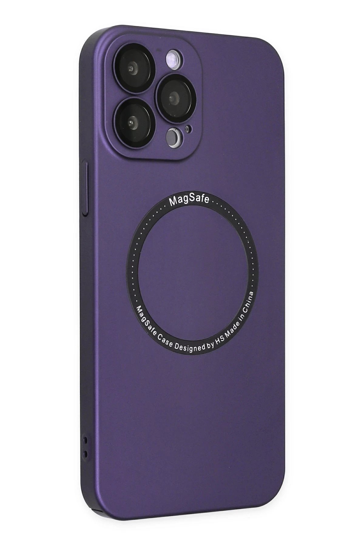 Newface iPhone 14 Pro Kılıf Jack Magneticsafe Lens Silikon - Mor