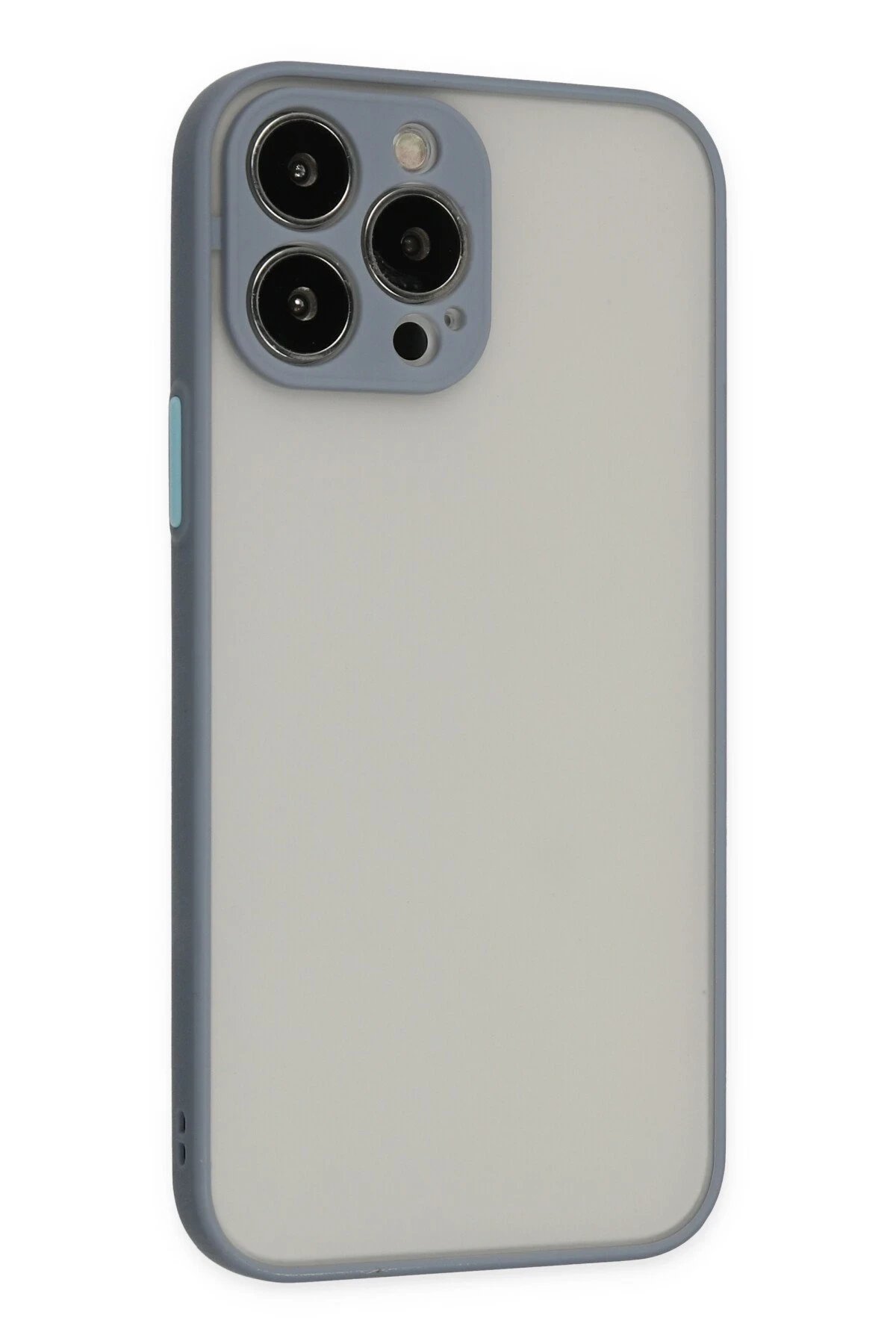 Newface iPhone 14 Pro Kılıf Montreal Silikon Kapak - Gri