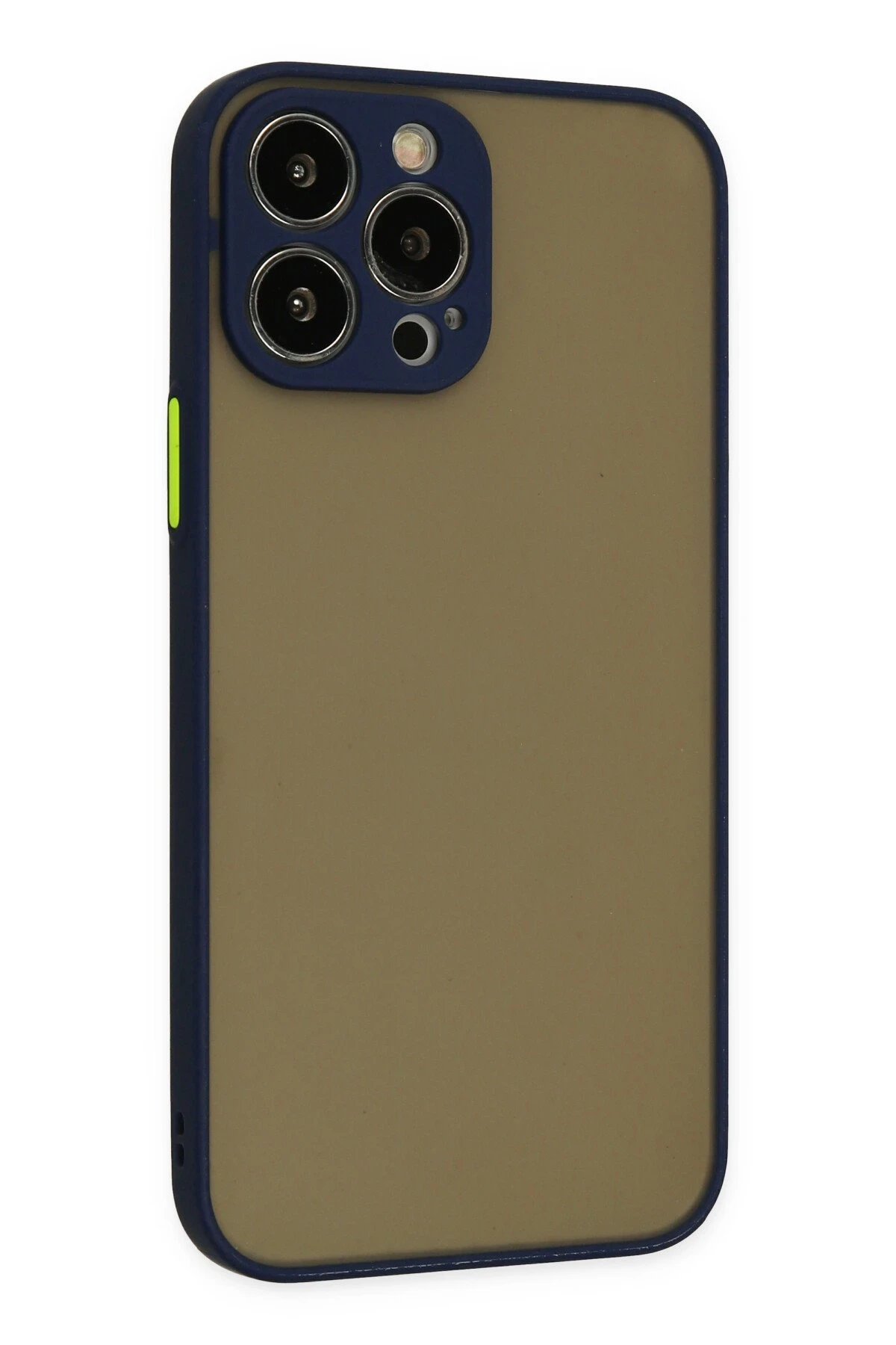 Newface iPhone 14 Pro Max Kılıf Montreal Silikon Kapak - Lacivert