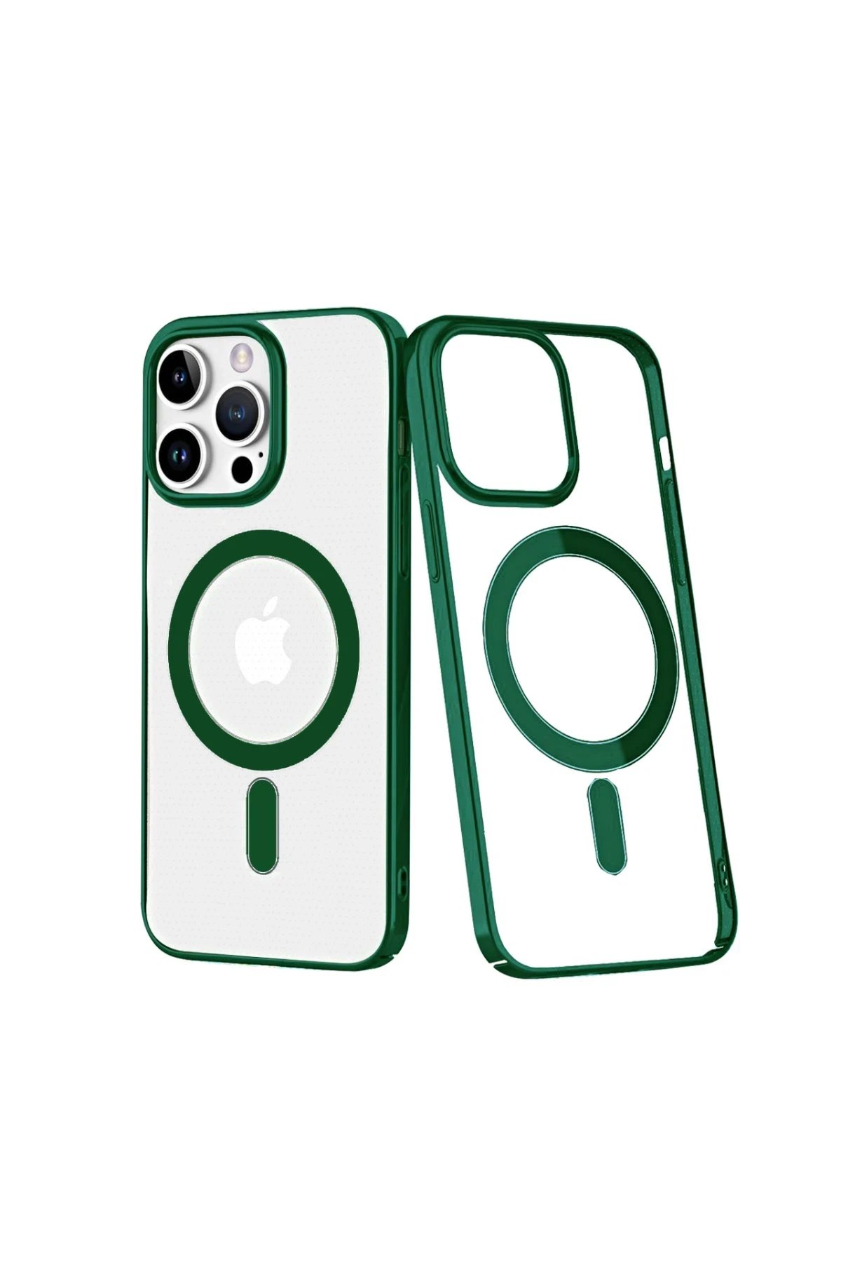 Newface iPhone 13 Pro Kılıf Element Magneticsafe Sert Kapak - Köknar Yeşili