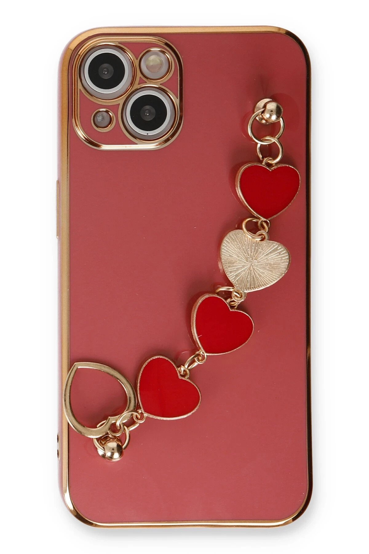 Newface iPhone 14 Kılıf Esila Silikon - Kırmızı