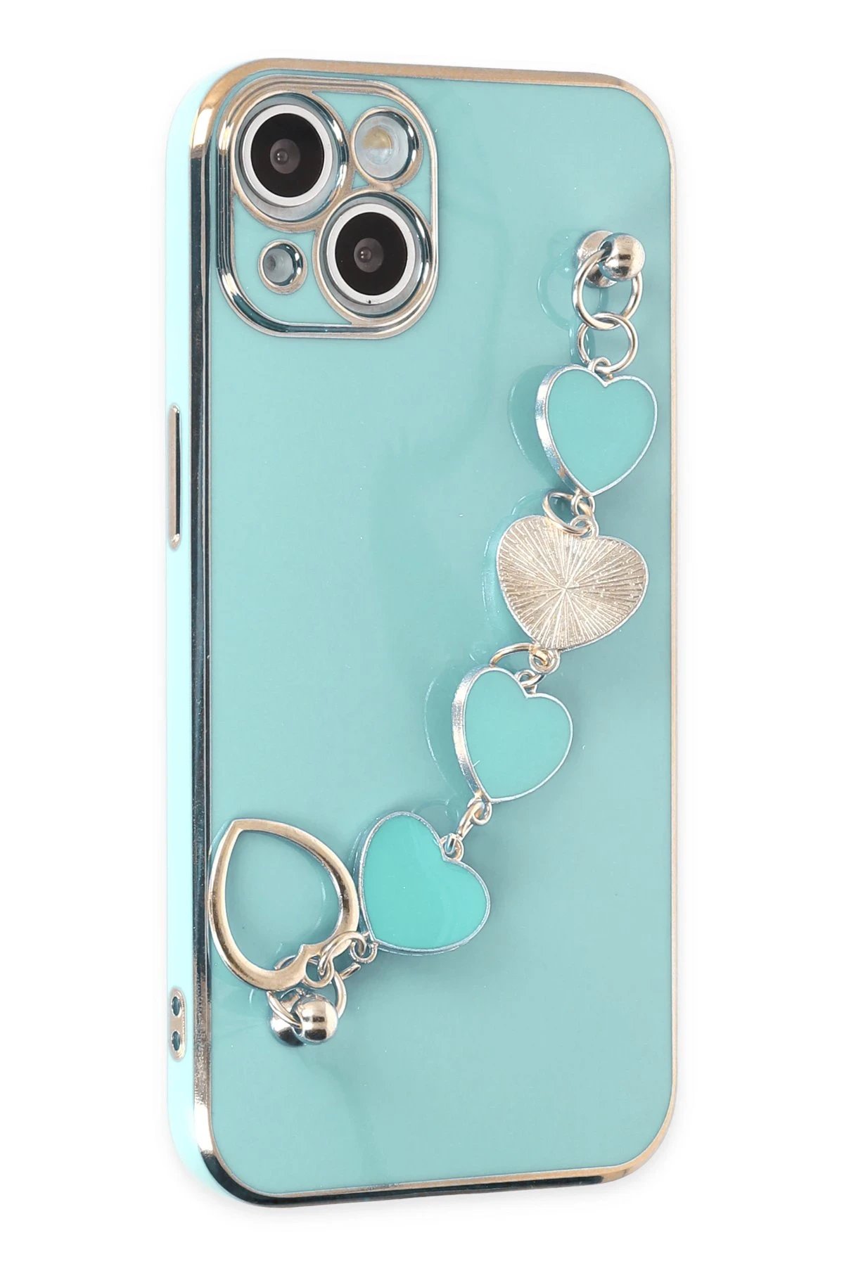 Newface iPhone 14 Plus Kılıf Esila Silikon - Su Yeşili