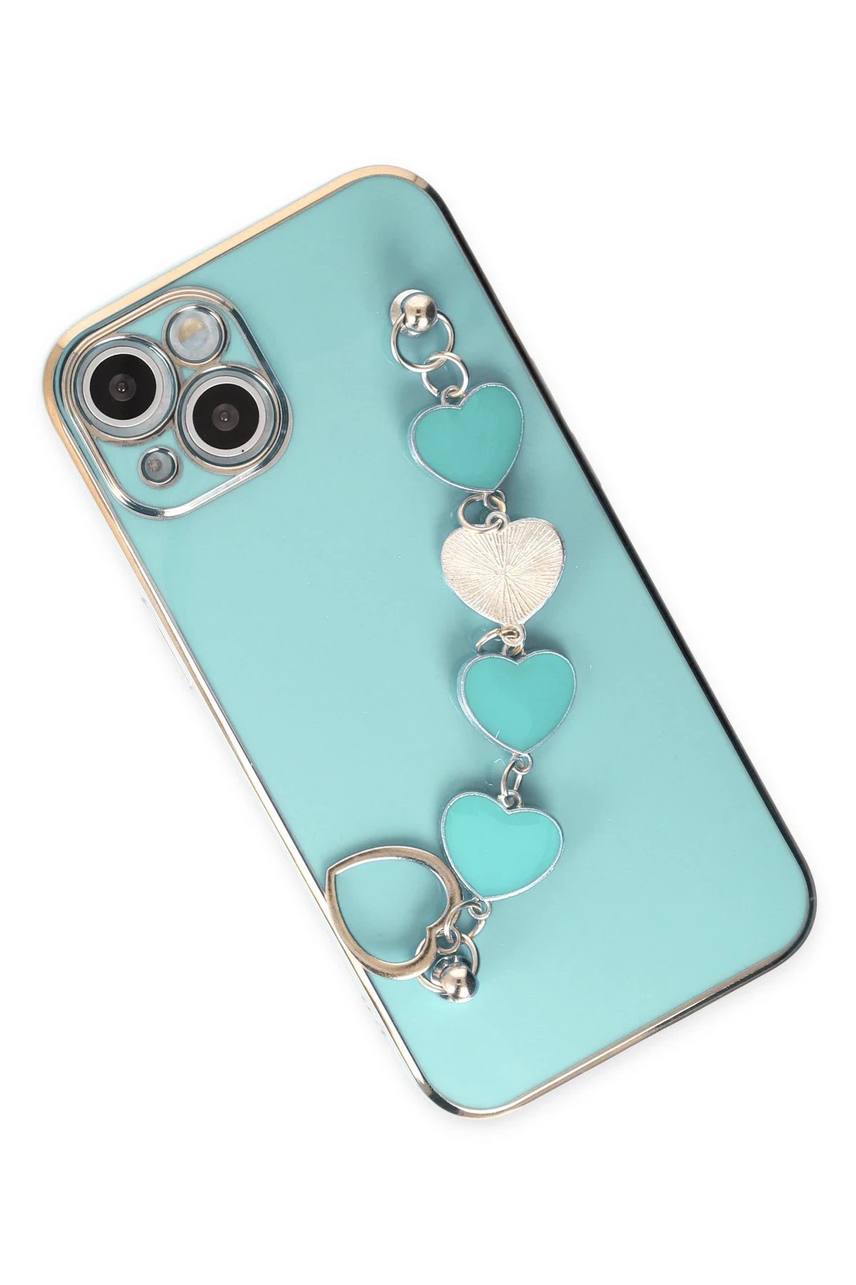 Newface iPhone 14 Plus Kılıf Esila Silikon - Su Yeşili