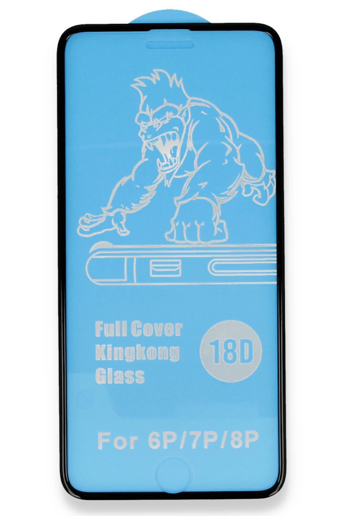 Newface iPhone 7 18D Cam Ekran Koruyucu - Beyaz