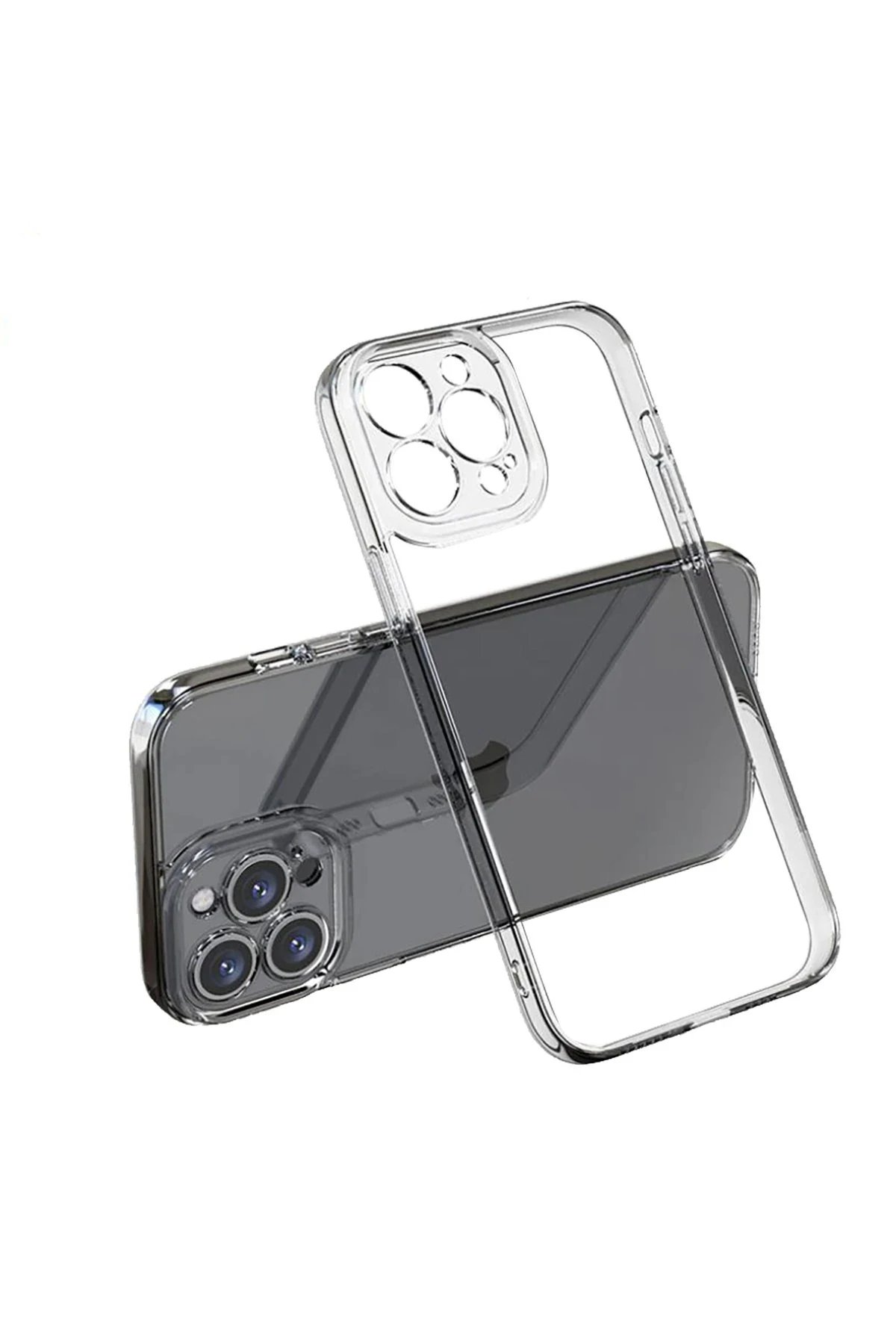 Newface iPhone 14 Pro Max Kılıf Lüx Şeffaf Silikon