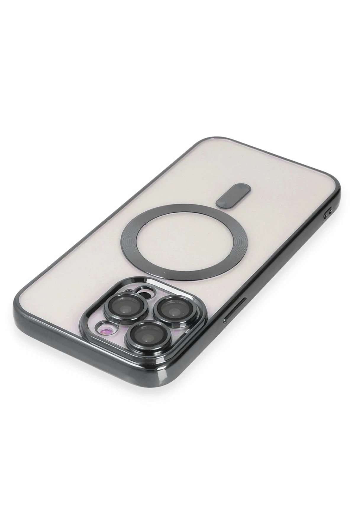 Newface iPhone 15 Pro Kılıf Kross Magneticsafe Kapak - Titan Gri