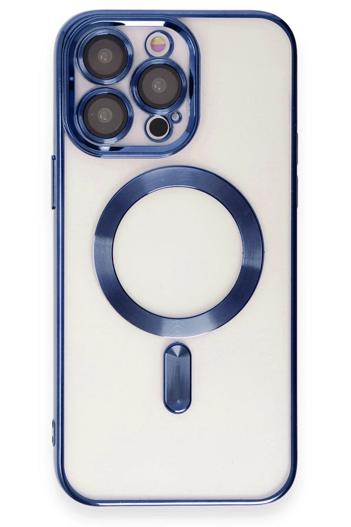 Newface iPhone 15 Pro Kılıf Kross Magneticsafe Kapak - Lacivert