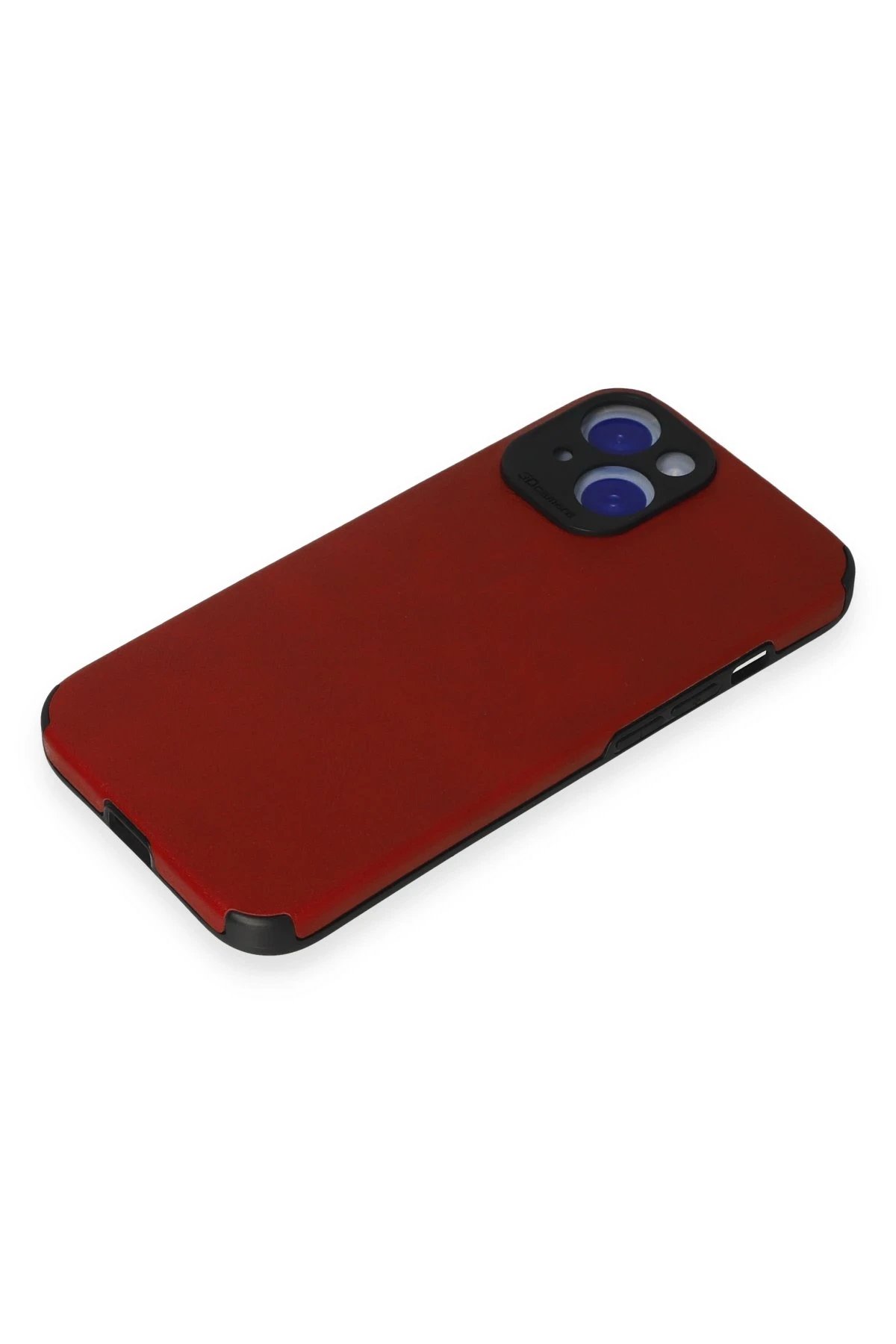 Newface iPhone 15 Kılıf Loop Deri Silikon - Kırmızı