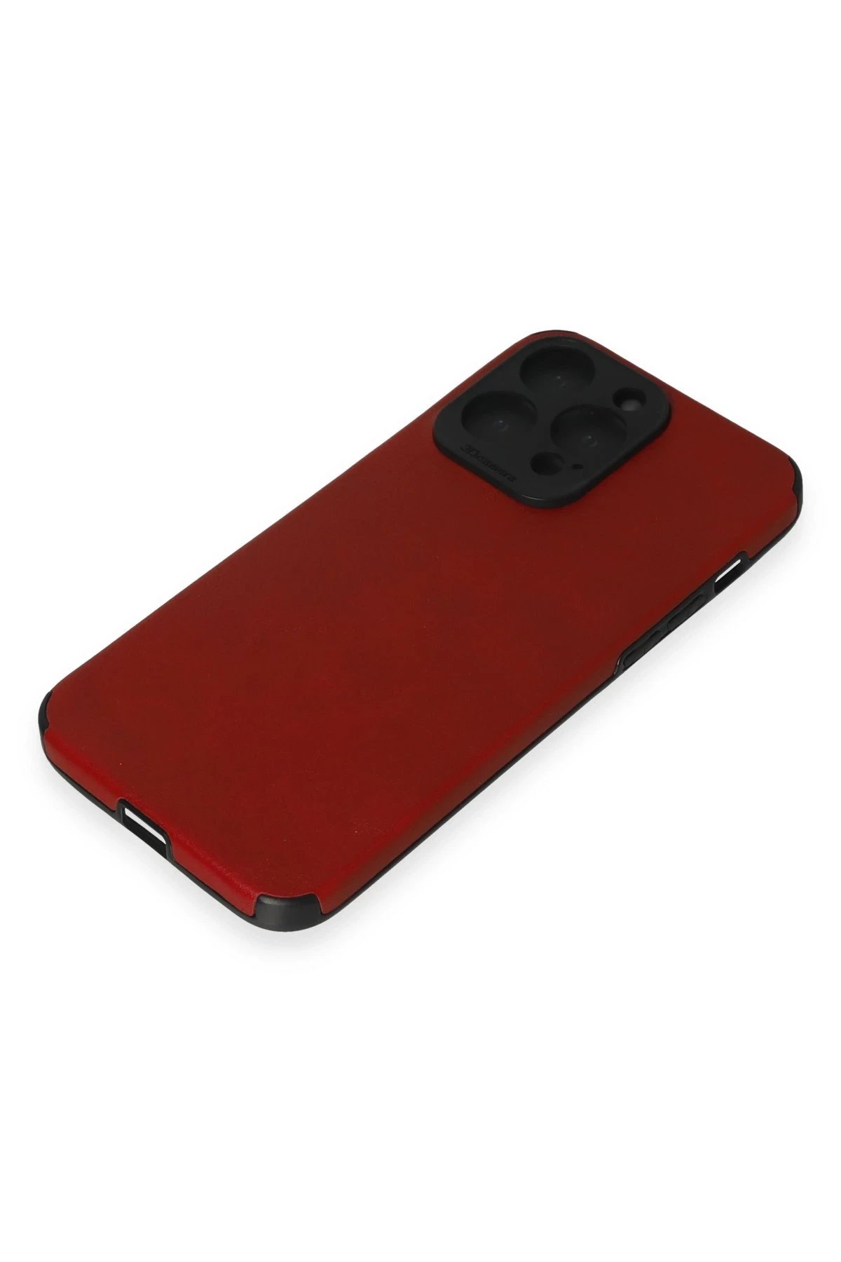 Newface iPhone 15 Pro Kılıf Loop Deri Silikon - Kırmızı