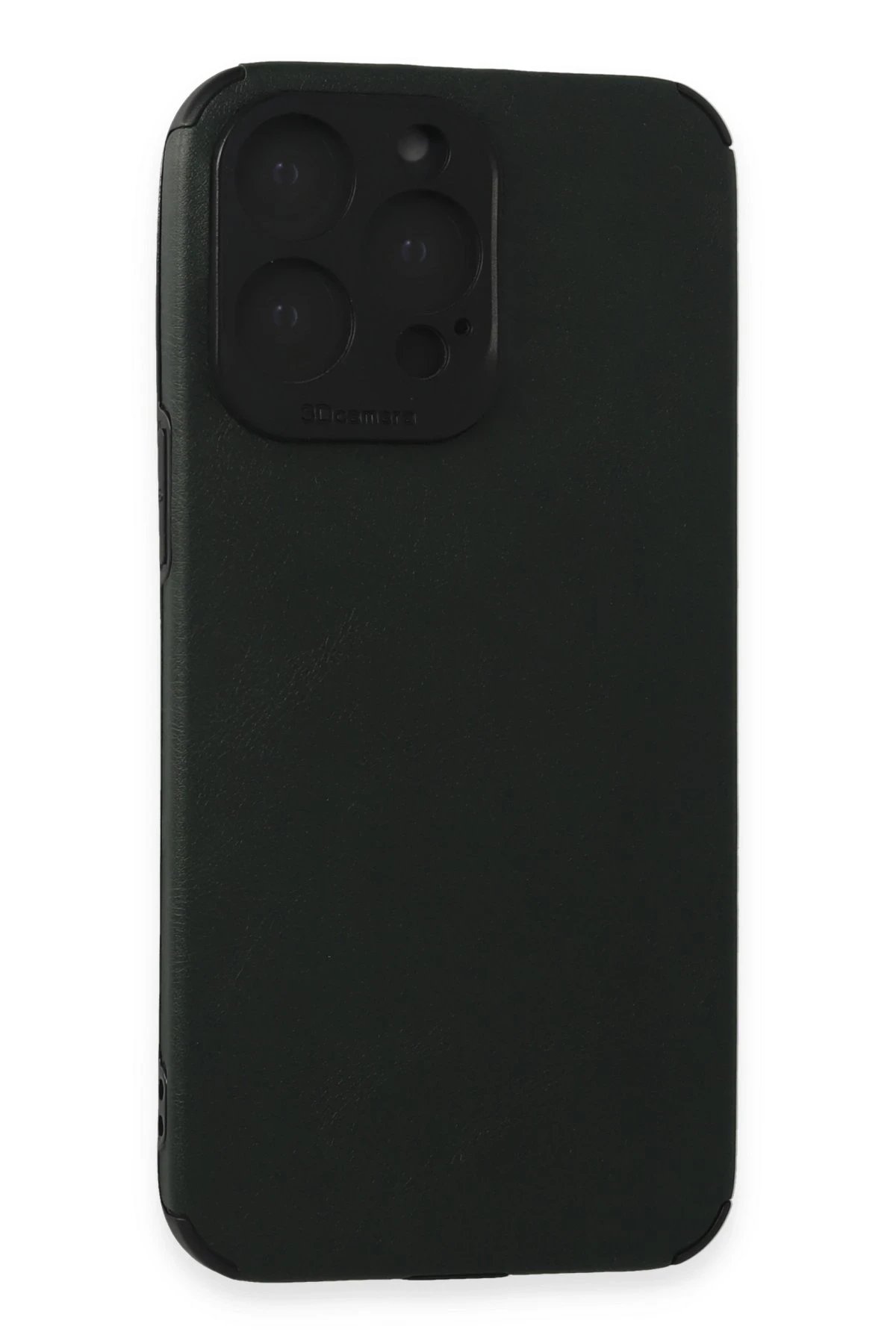 Newface iPhone 15 Pro Max Kılıf Loop Deri Silikon - Yeşil