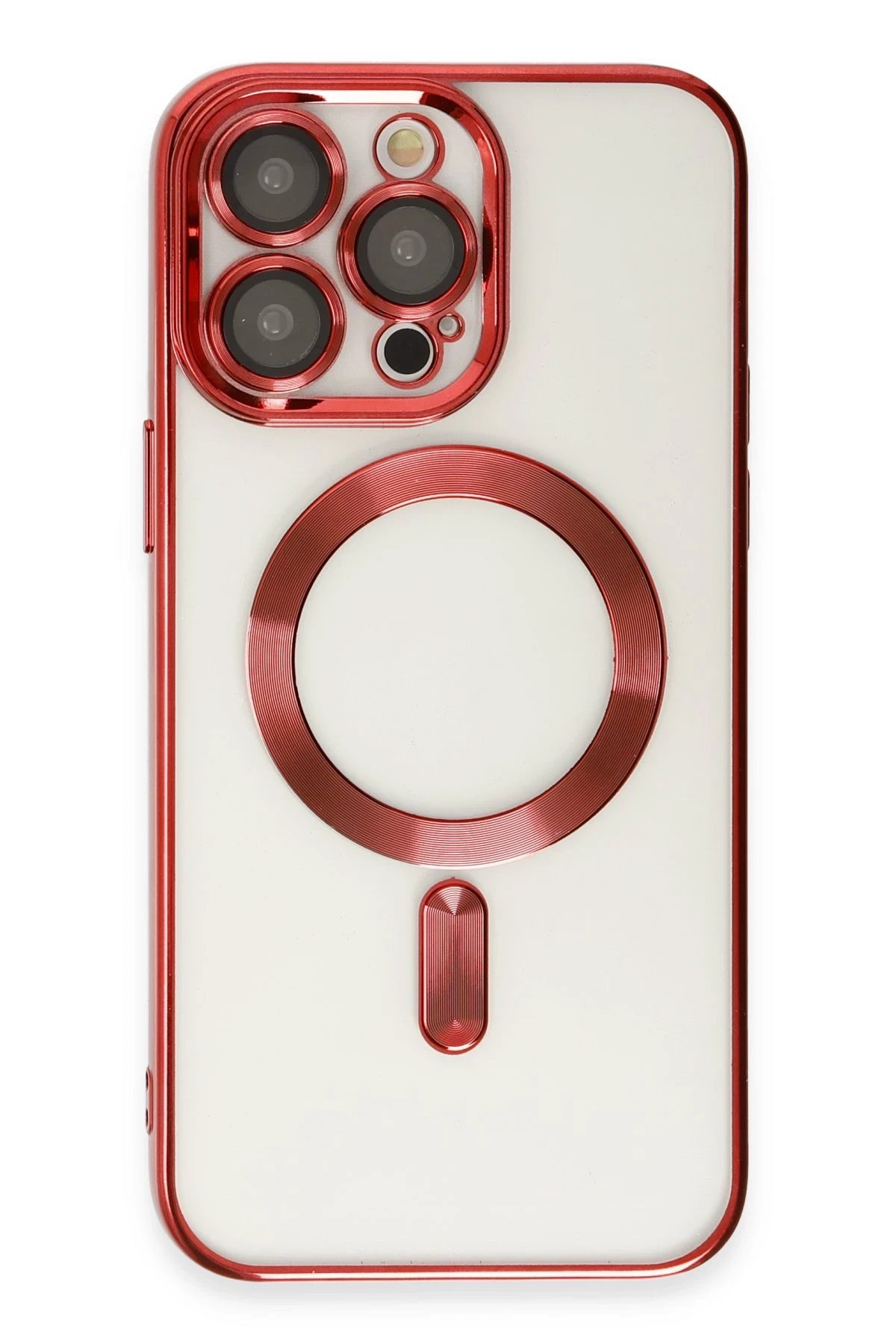 Newface iPhone 13 Pro Max Kılıf Kross Magneticsafe Kapak - Kırmızı