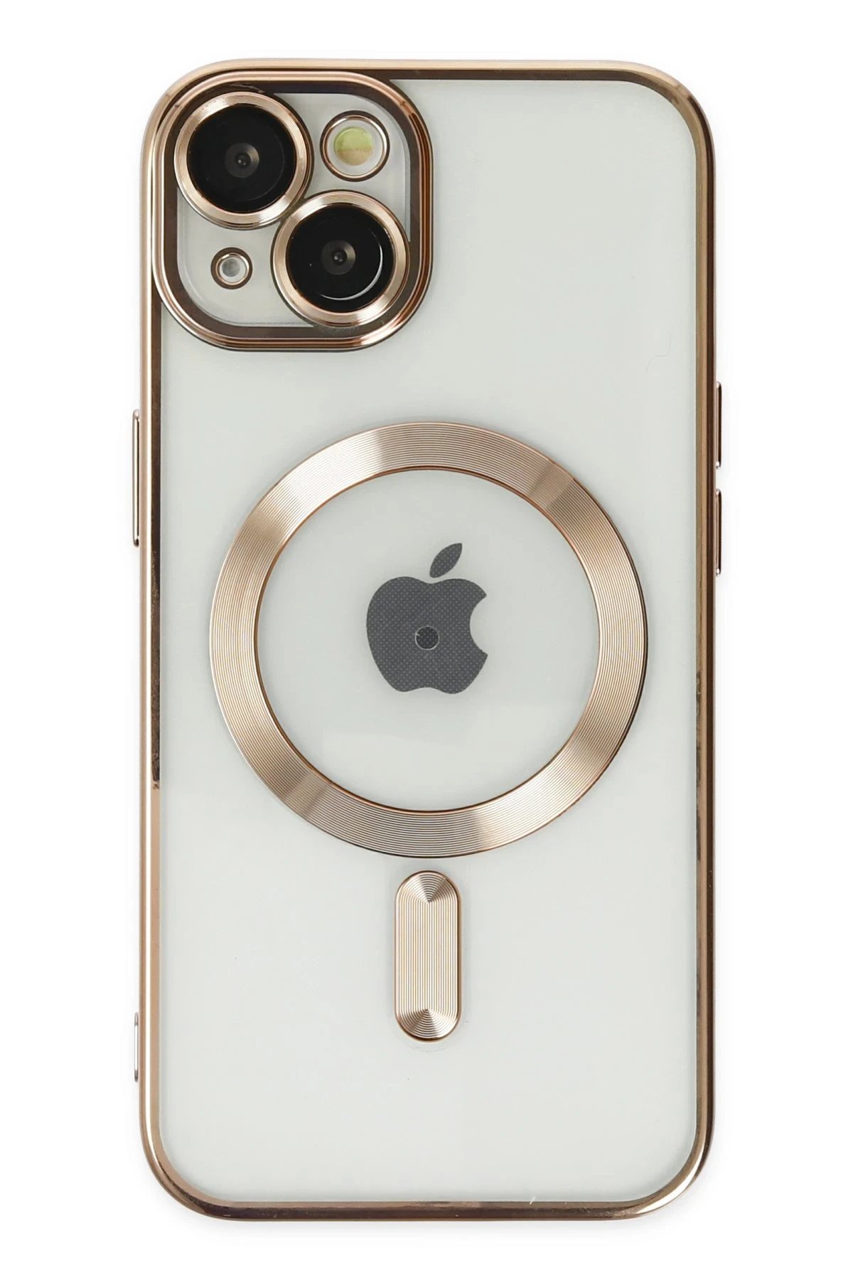 Newface iPhone 14 Kılıf Kross Magneticsafe Kapak - Gold