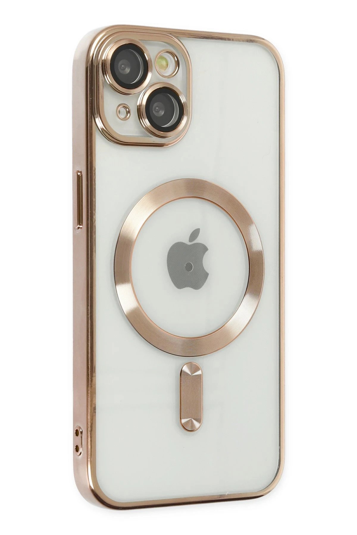 Newface iPhone 14 Kılıf Kross Magneticsafe Kapak - Gold