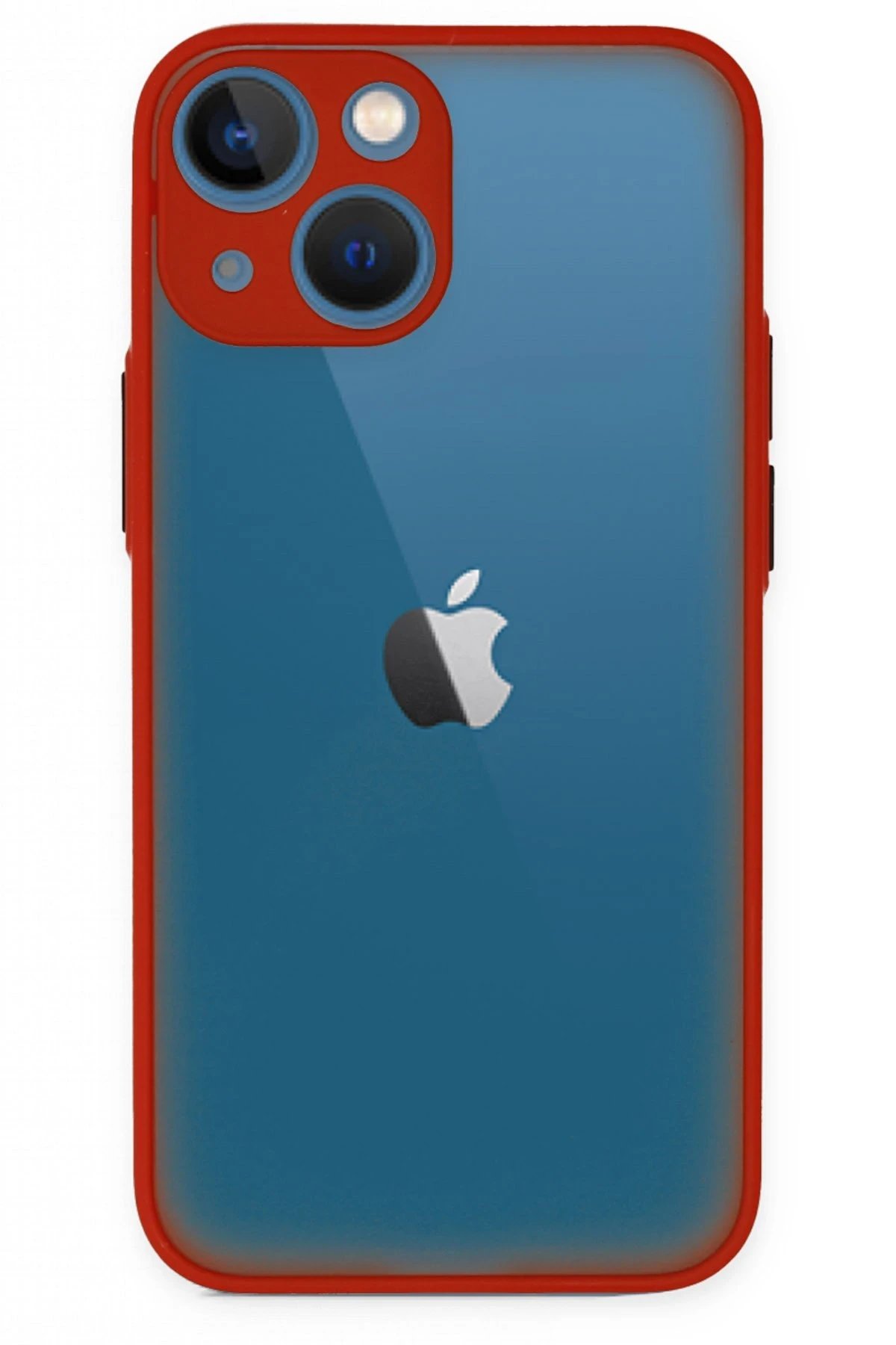 Newface iPhone 15 Kılıf Montreal Silikon Kapak - Kırmızı