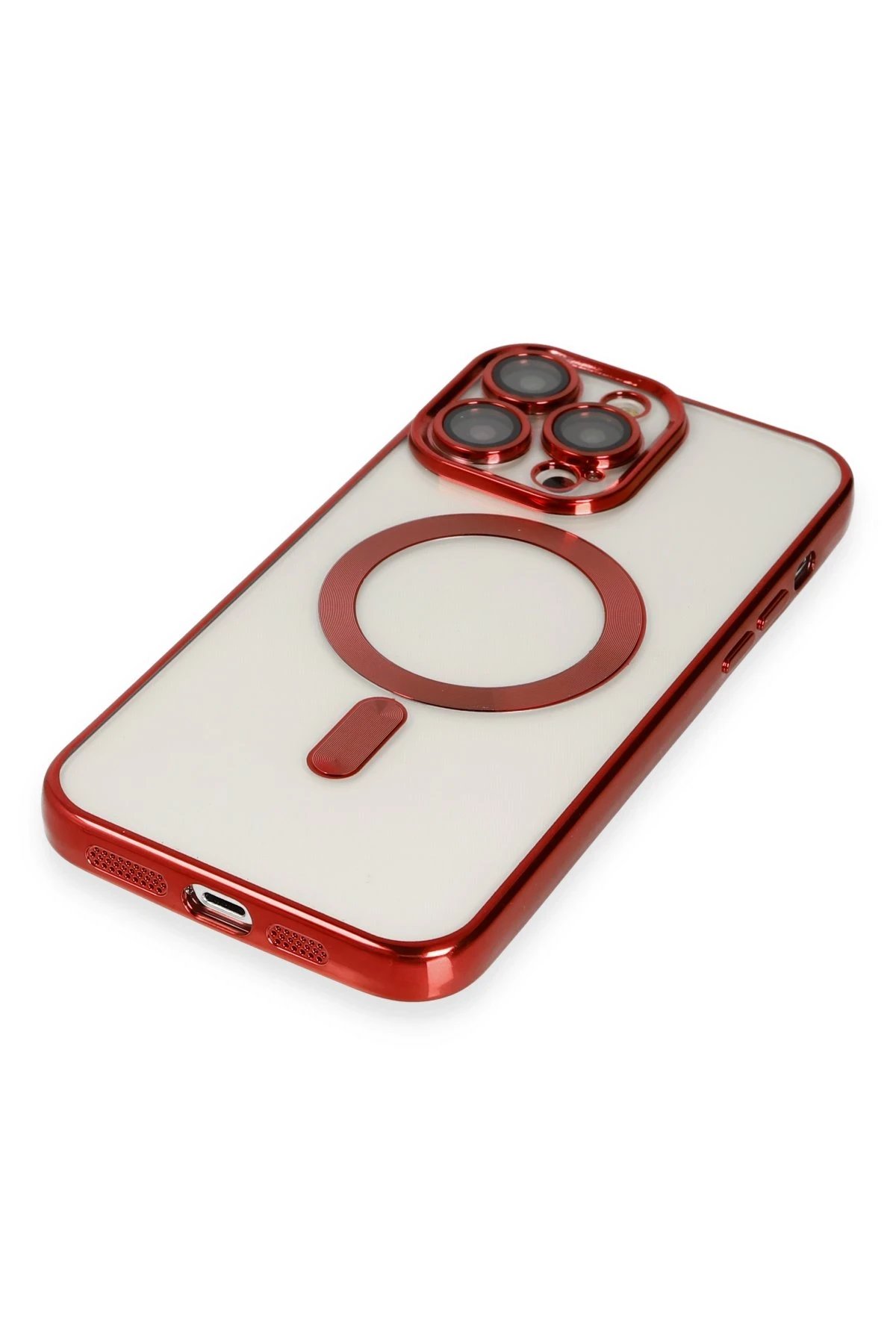 Newface iPhone 14 Pro Kılıf Kross Magneticsafe Kapak - Kırmızı