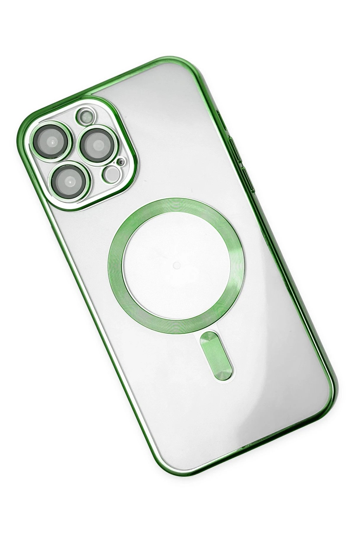 Newface iPhone 14 Pro Kılıf Kross Magneticsafe Kapak - Koyu Yeşil